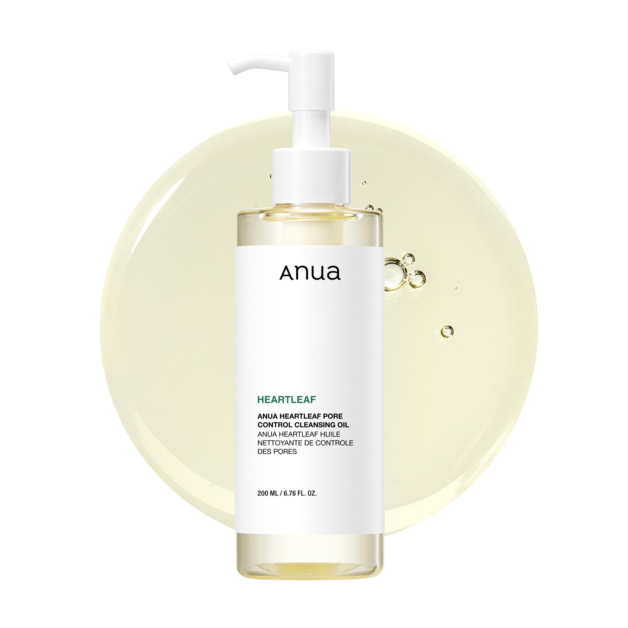 Anua Heartleaf Pore Control Cleansing Oil – Gentle Melting Oil Cleanser for Face, Sebum & Makeup Remover, Safe for All Skin Types, Daily Hydrating Cleanser (6. 76 fl oz)