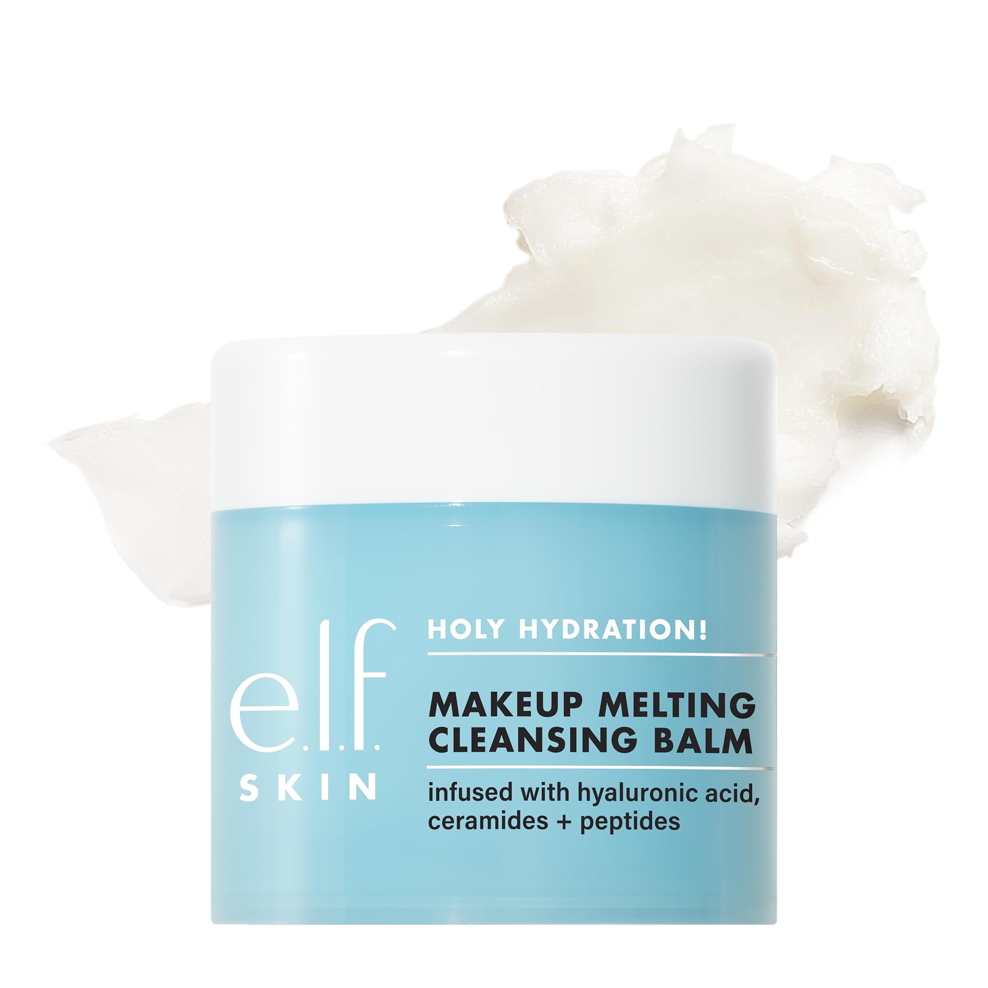 e. l. f. SKIN Holy Hydration! Bálsamo Limpiador Desmaquillante, Limpiador Facial y Desmaquillante, con Ácido Hialurónico