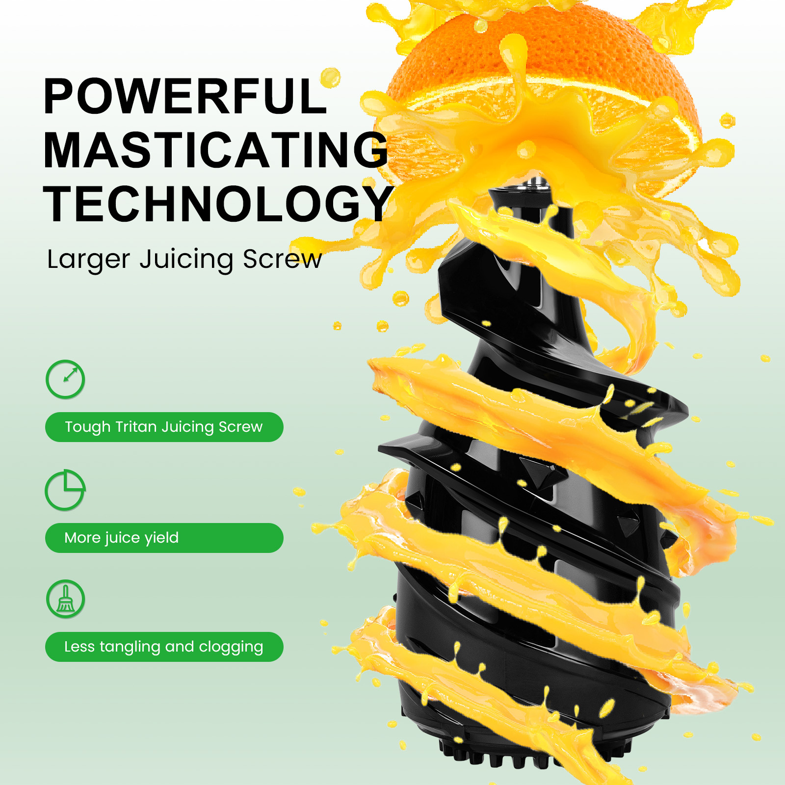 Ventray 408 Cold-Press Juicer (Black) detail image 7