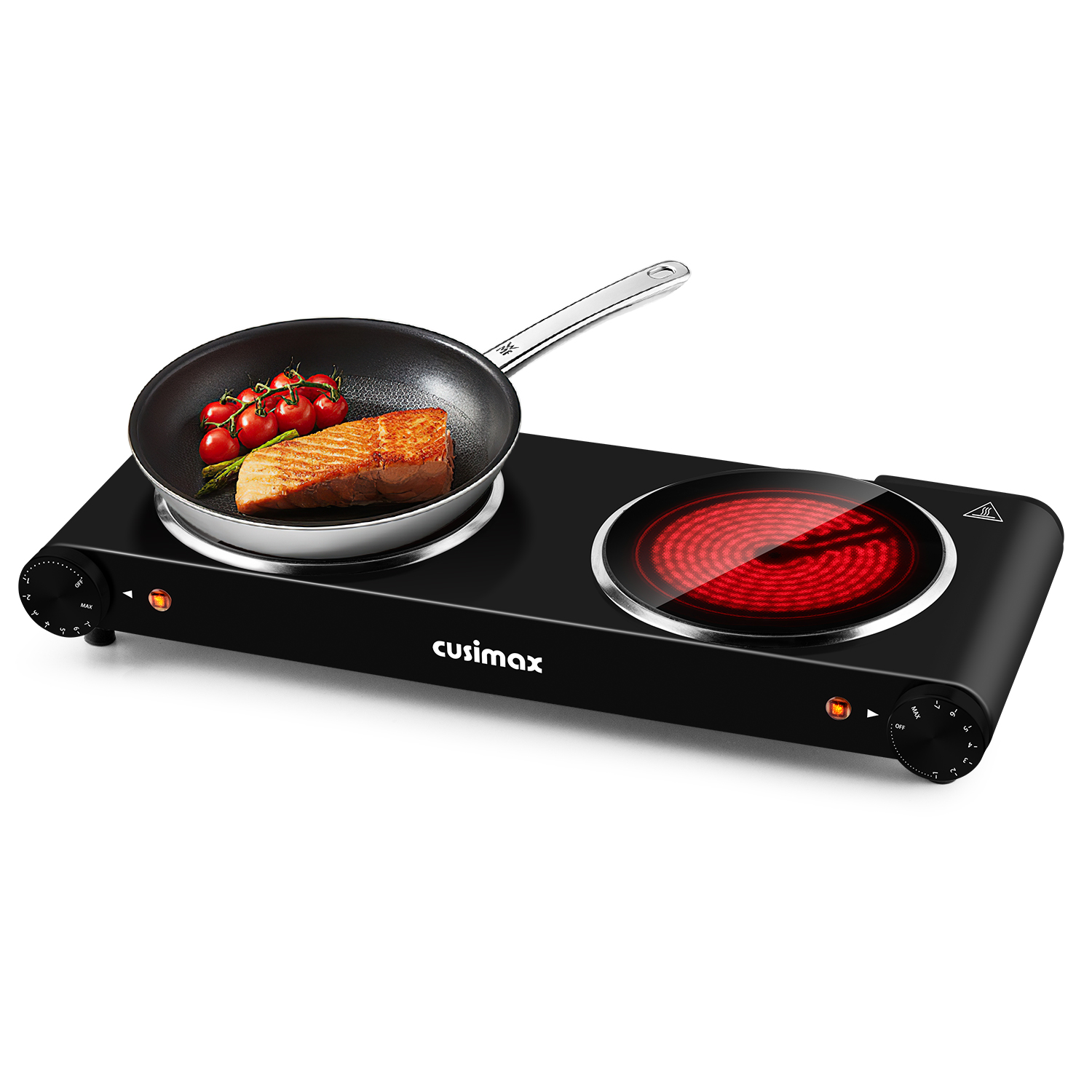 Double-Burner Infrared Ceramic Cooktop