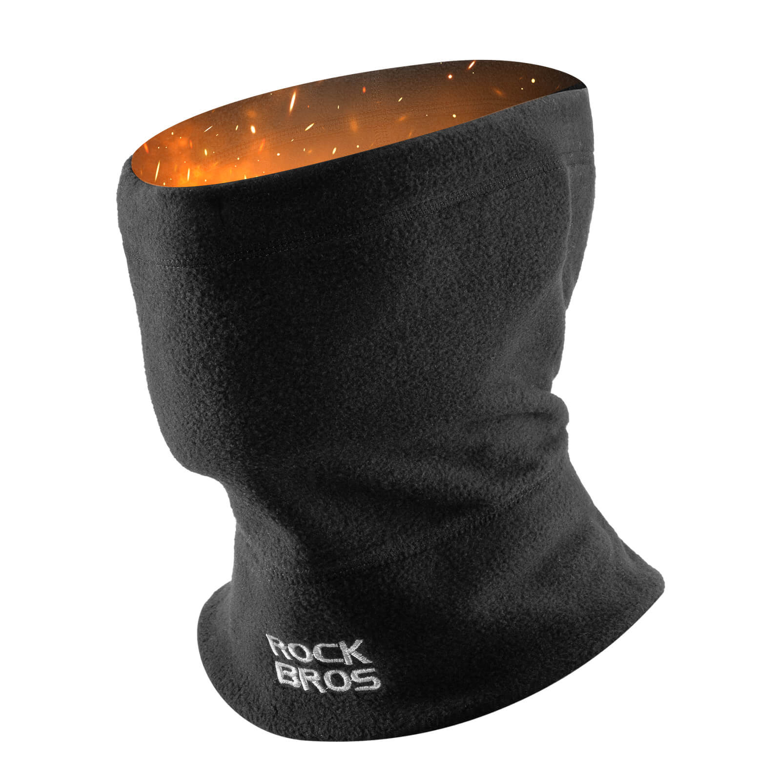 ROCKBROS 3-in-1 Winter Neck Warmer Ski Mask, Polyester Fleece Face Cover, Convertible to Balaclava, Hood & Scarf, Windproof Cold Weather Gear for Skiing Snowboarding Cycling