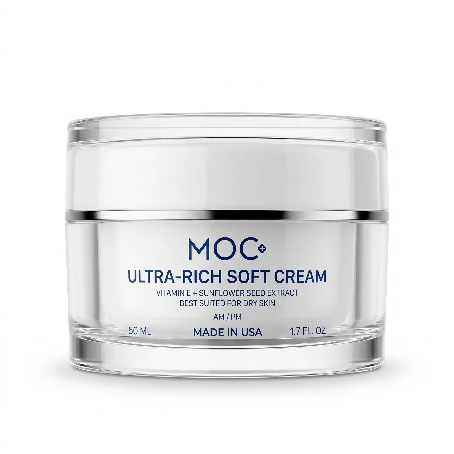 moclinical Vitamin E + Bee Venom Ultra-Rich Soft Cream 50ml — Deep Nourishment for Dry Skin, Day & Night Repair