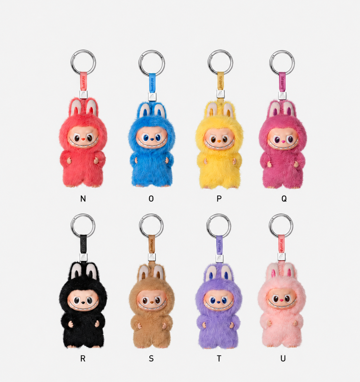 POP MART Labubu Pin for Love Heart Badge Series N-Z Letters (NZ) Vinyl Plush Keychain Blind Box 10.5cm