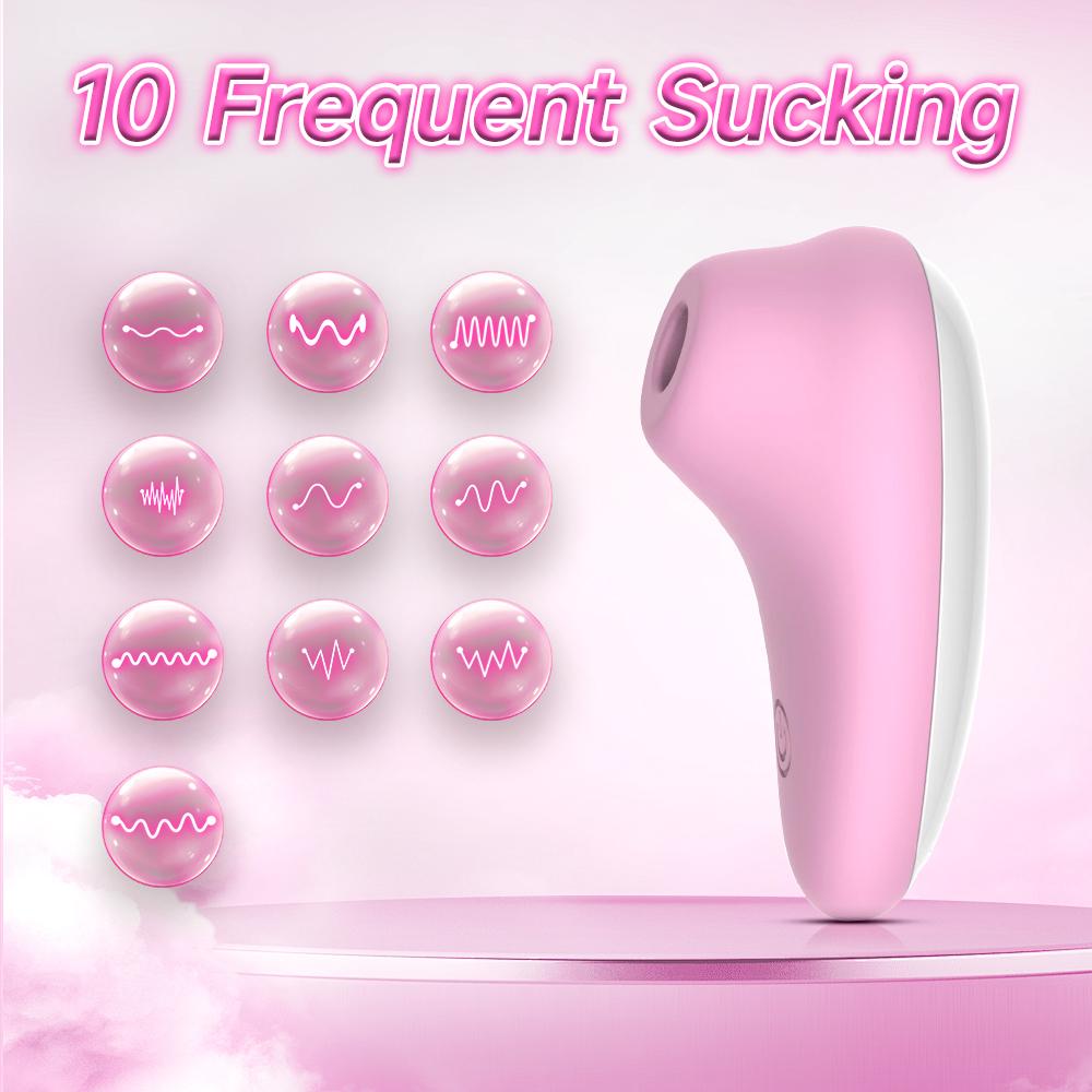 Soft Silicone Female Sucking Stimulator — 10 Pulse Modes, Rechargeable Mini External Massager, One-Button Operation, Easy to Clean detail image 1
