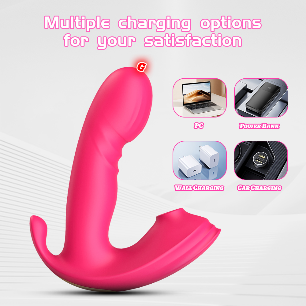 Wearable App-Controlled Dual-Stimulation Vibrator for Women — 9 Vibration Modes, Curved Ergonomic Design, Private Use or Remote Partner Control detail image 3