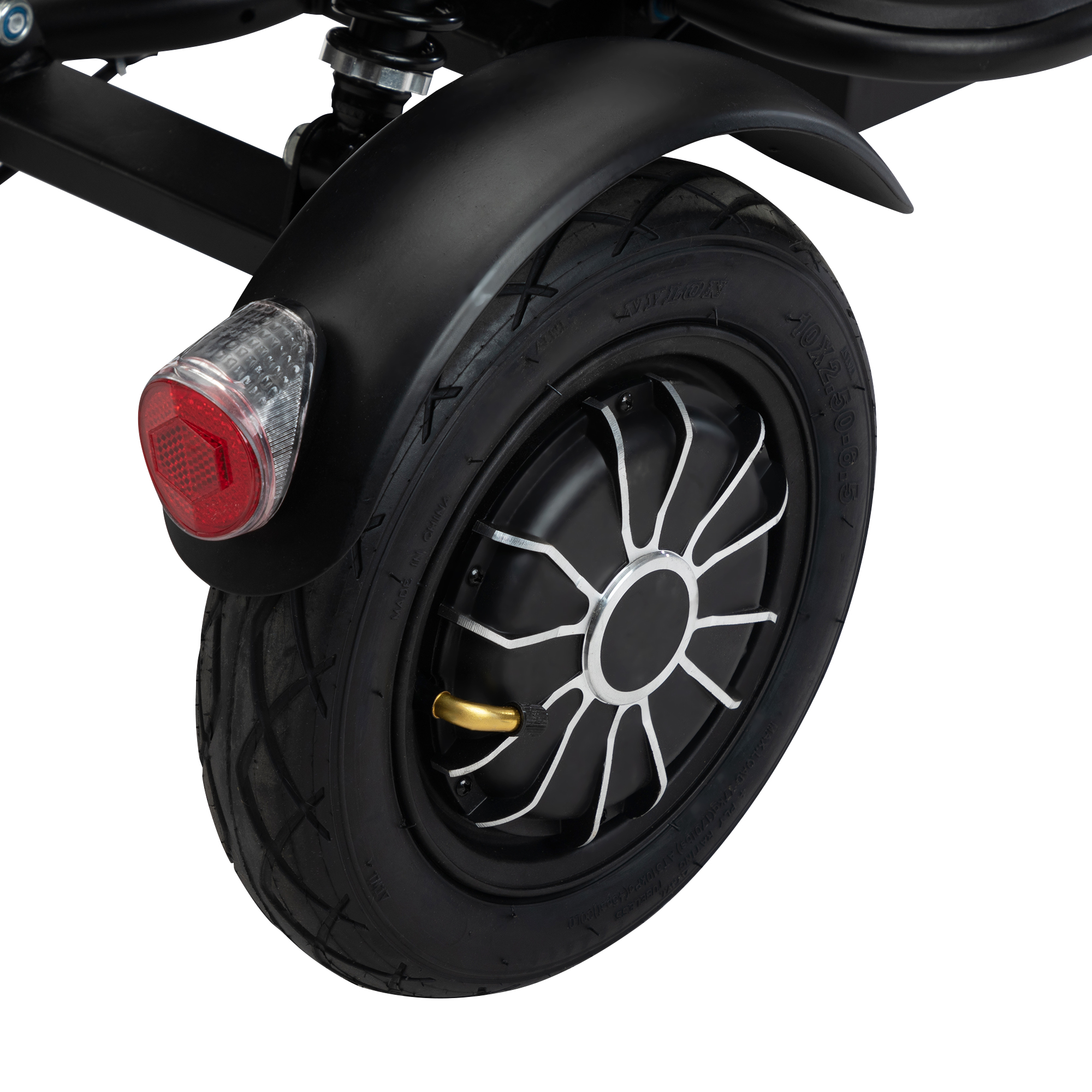 Parent-Child Pet Electric Tricycle | Two-Seat Model with Storage Baskets detail image 5