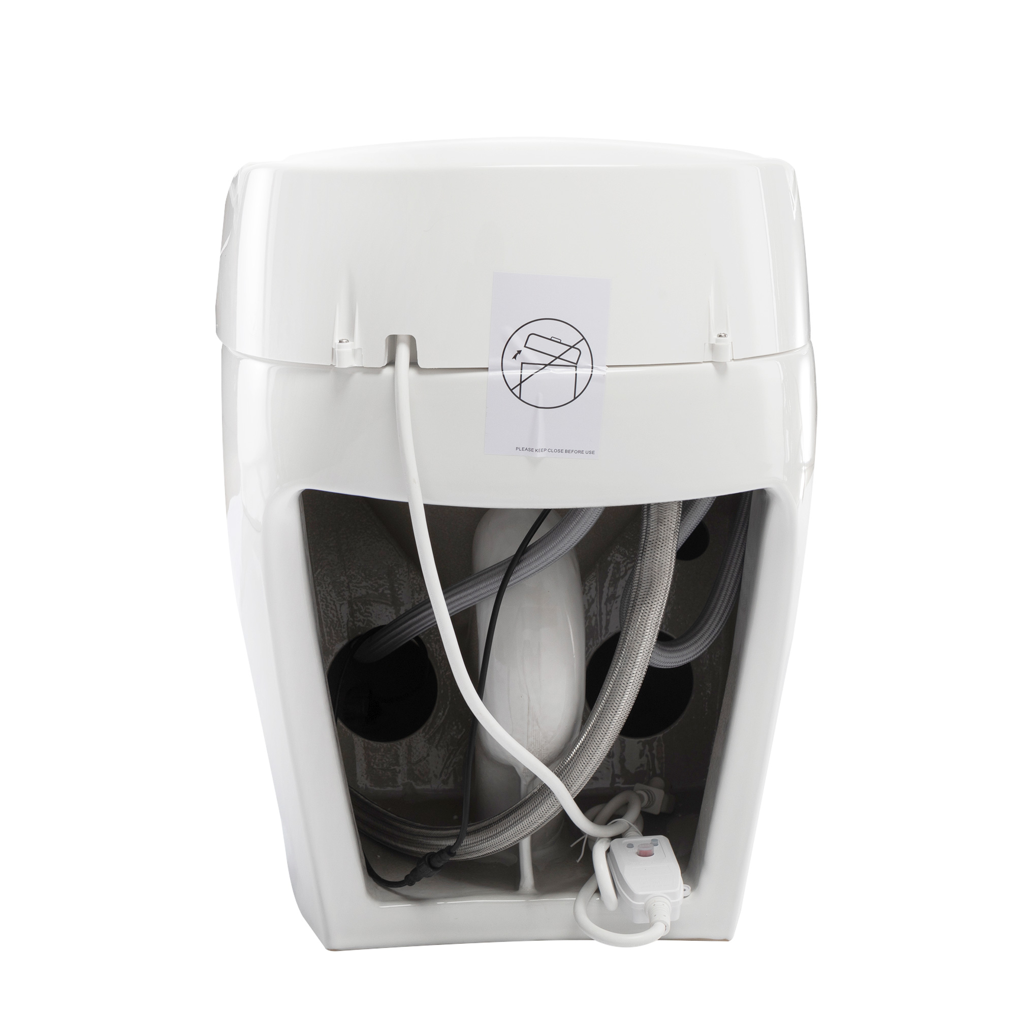 Inodoro inteligente integral blanco | Calentamiento instantáneo, lavado con agua templada y secado por aire detail image 2