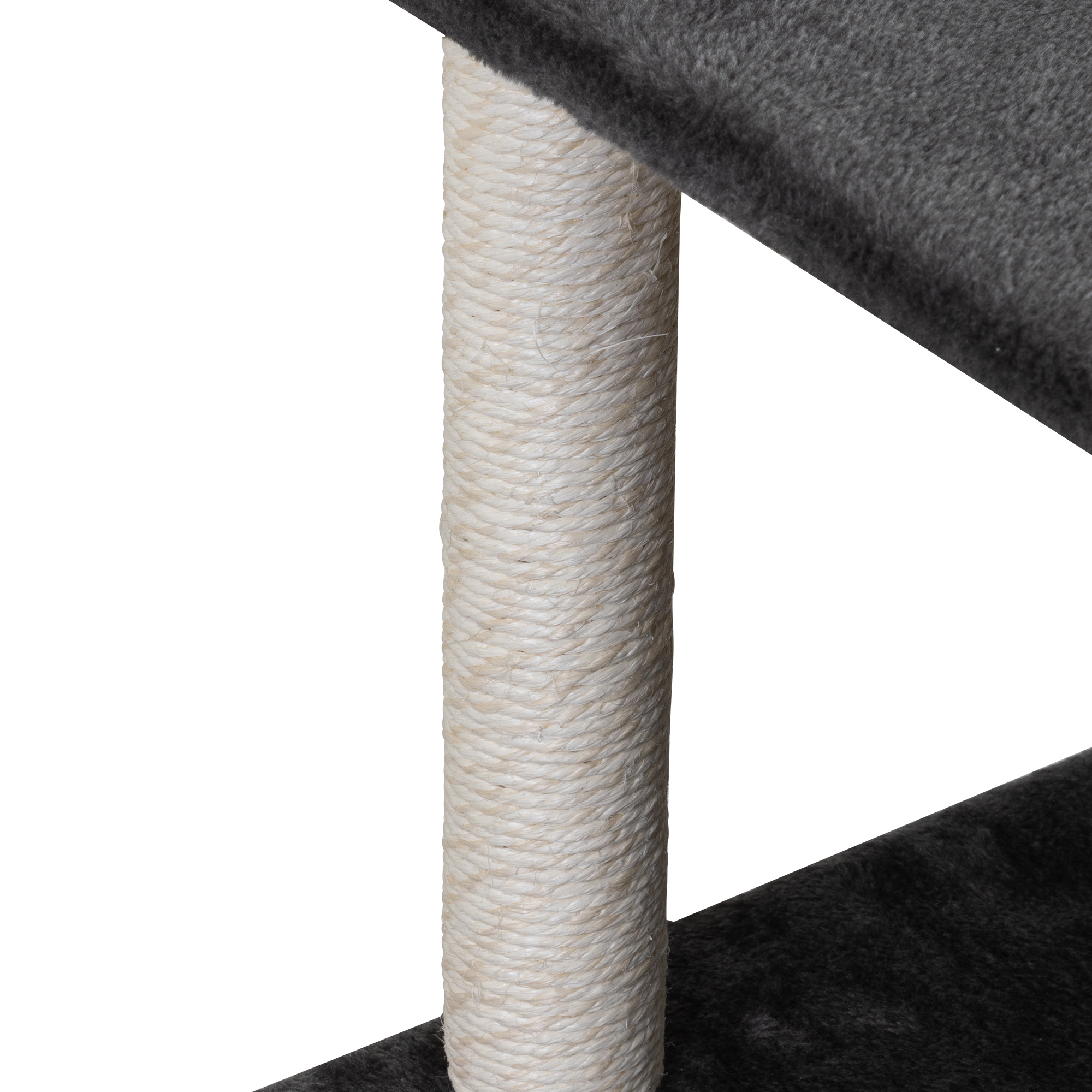 Slate Gray Wall-Mounted Modular Cat Climbing Set (Platforms + Suspension Bridge + Resting Den + Sisal Scratching Posts) detail image 2