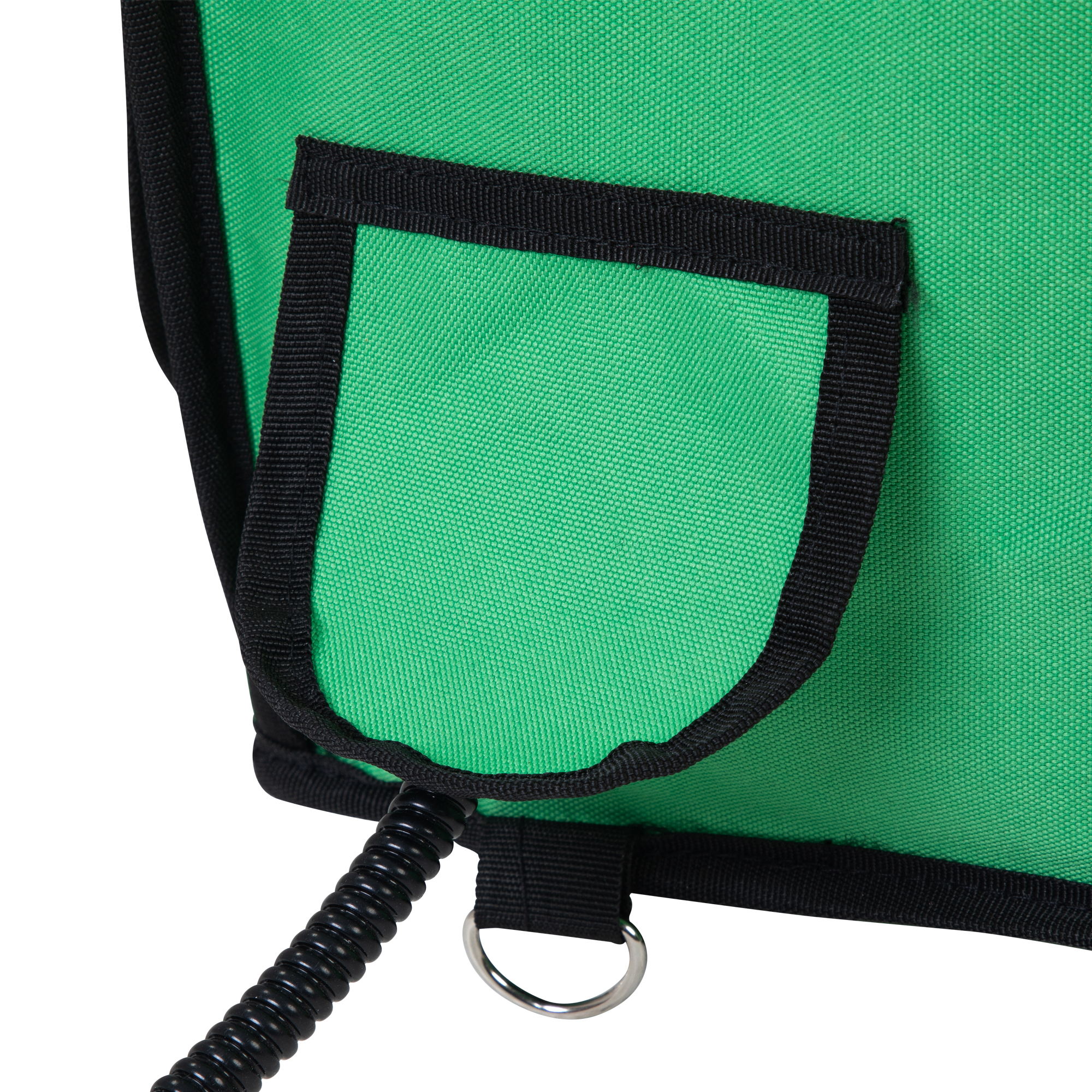 Green Plug-in Heated Pet House — Enclosed Warm Cabin with Side Vent Window, Liftable Door Curtain & Removable Heating Pad | Cat & Small Dog Winter Bed detail image 2