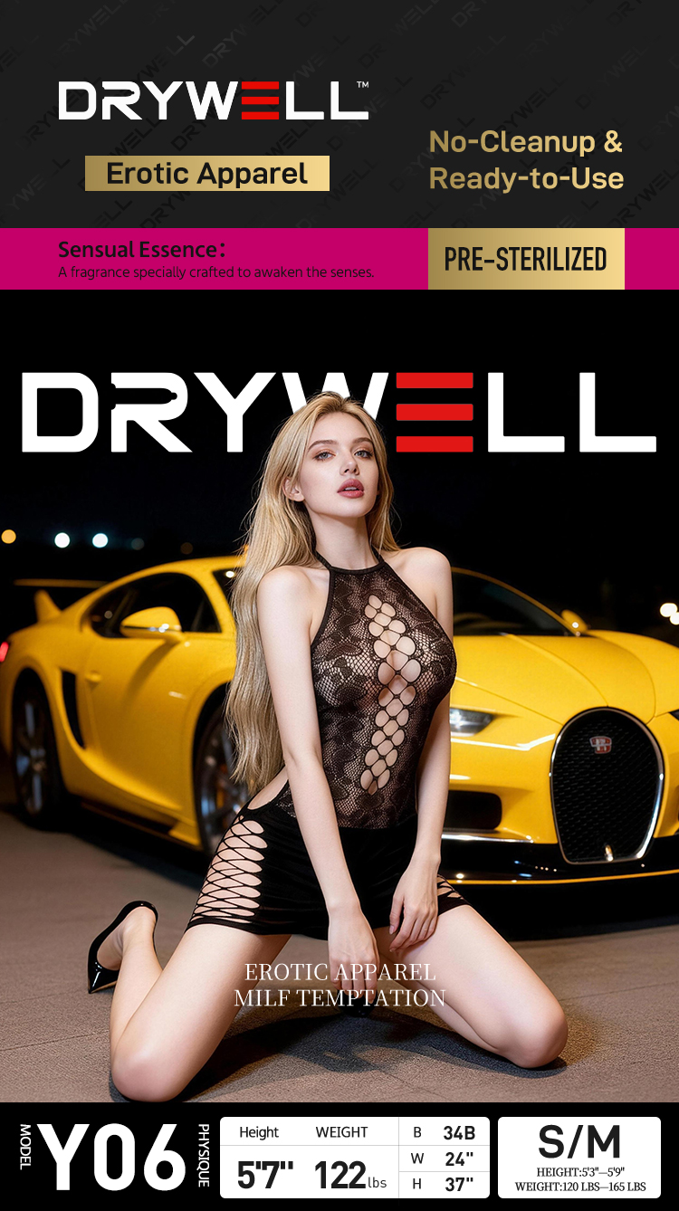 DRYWELL Black Lace Hollow-Out Halter Mini Dress — Women's Halter Neck Sexy Bodycon Mini Skirt with Geometric Front Cutouts, Side Hollow Panels, High Elasticity, Pre-Fragranced, One Size detail image 1