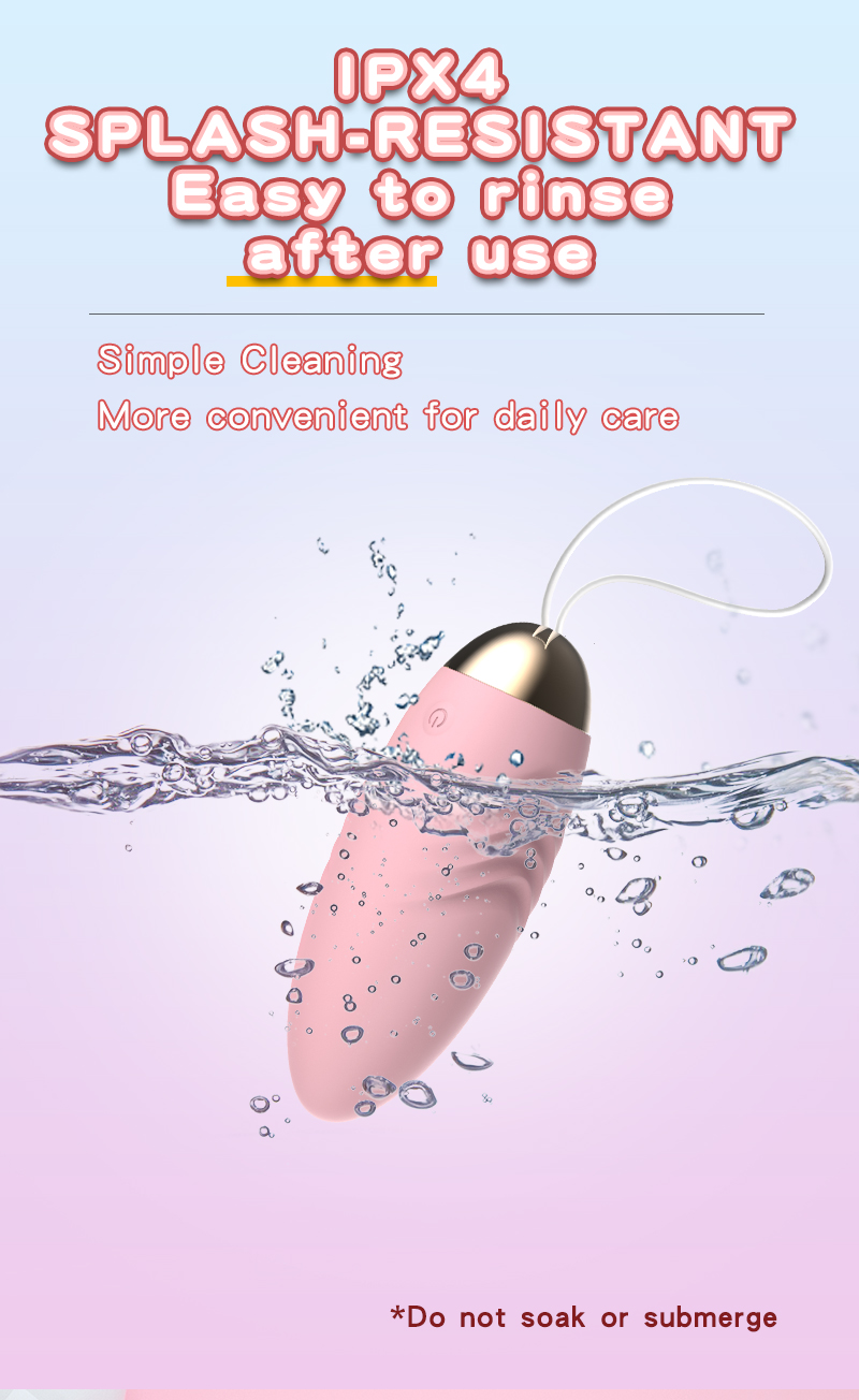 LILO Gladiator Gen 2 Women's Wireless Remote Vibrating Egg — 10 Vibration Modes, One-Touch Warming, 10m Remote, Textured Silicone Massager, USB Rechargeable, Pink detail image 15