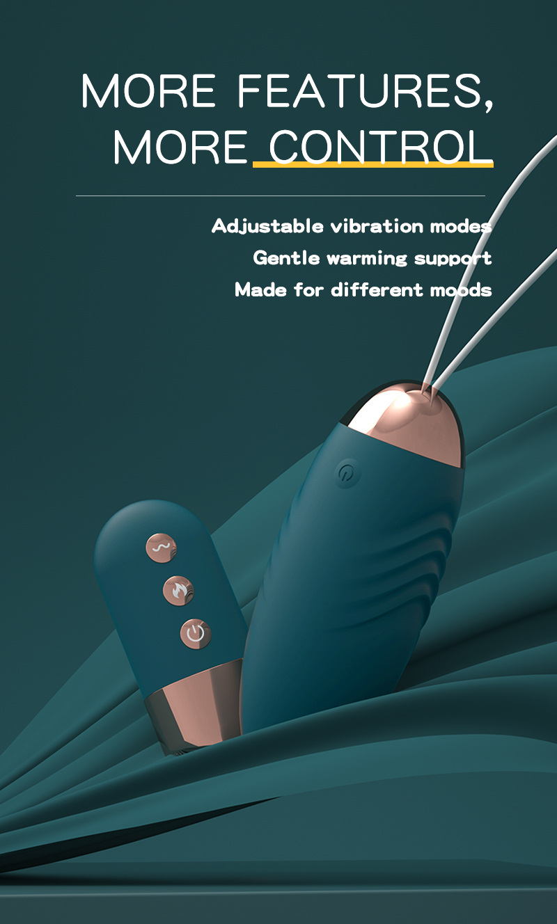 LILO Gladiator Gen 2 Women's Wireless Remote Vibrating Egg — 10 Vibration Modes, One-Touch Warming, 10m Remote, Textured Silicone Massager, USB Rechargeable, Pink detail image 4