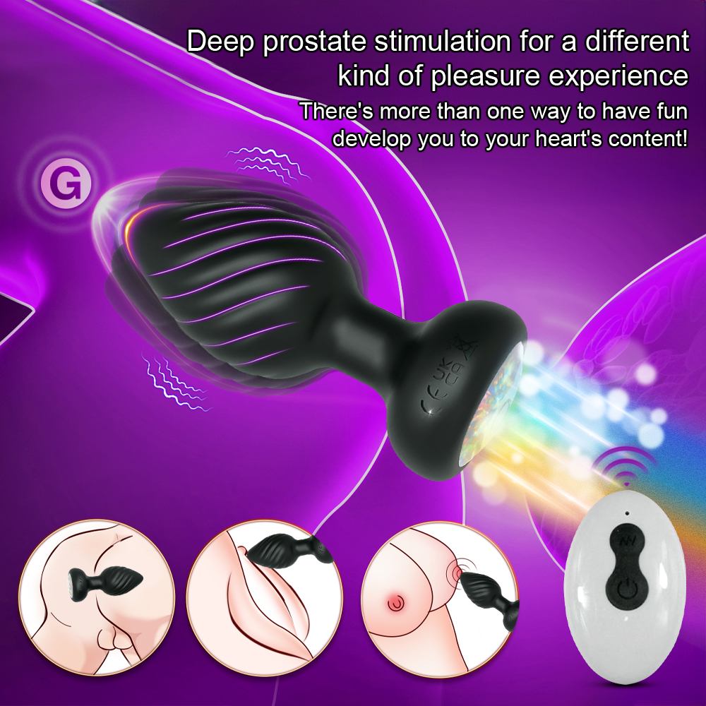 Mini Remote-Controlled Vibrating Prostate Massager — 10 Vibration Modes, Soft Silicone USB Rechargeable detail image 3