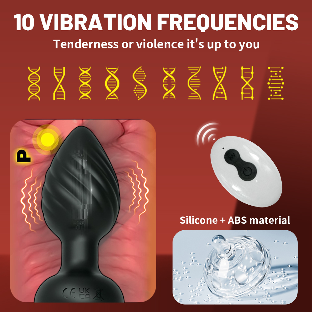 Mini Remote-Controlled Vibrating Prostate Massager — 10 Vibration Modes, Soft Silicone USB Rechargeable detail image 1