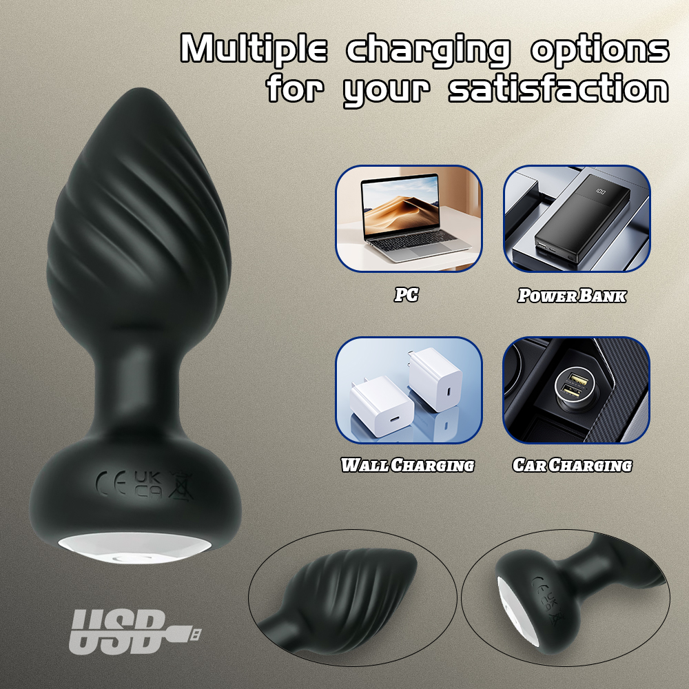 Mini Remote-Controlled Vibrating Prostate Massager — 10 Vibration Modes, Soft Silicone USB Rechargeable detail image 4