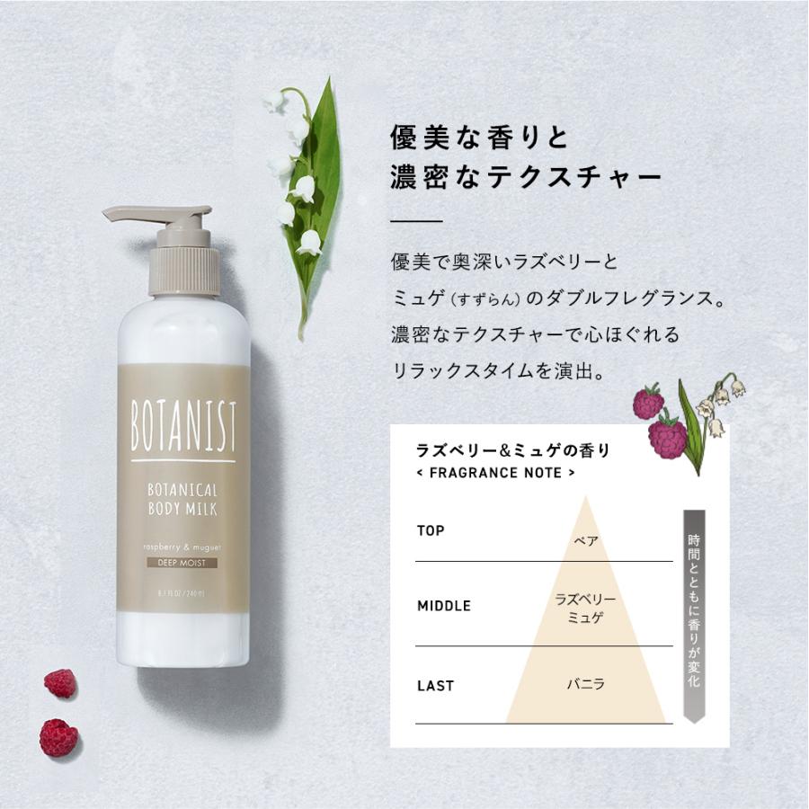BOTANIST Botanical Body Milk Deep Moist Raspberry & Muguet 240ml detail image 5