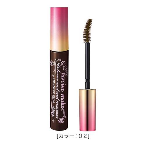 KISS ME HEROINE MAKE Advanced Film Mascara — Volumizing & Curling, 02 Brown, 6g detail image 2