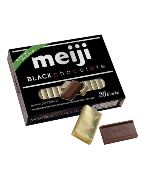 MEIJI Black Chocolate Box, 26 Pieces, 120g detail image 2