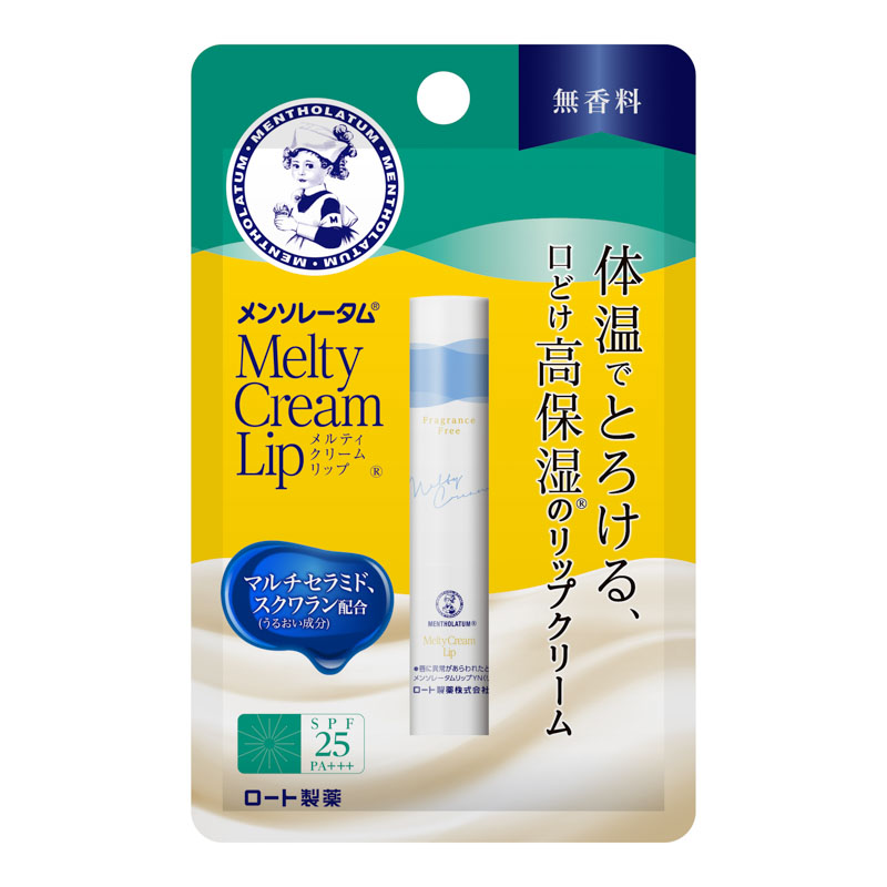 ROHTO Mentholatum Melty Cream Lip Unscented Moisturizing Lip Balm 2.4g detail image 2
