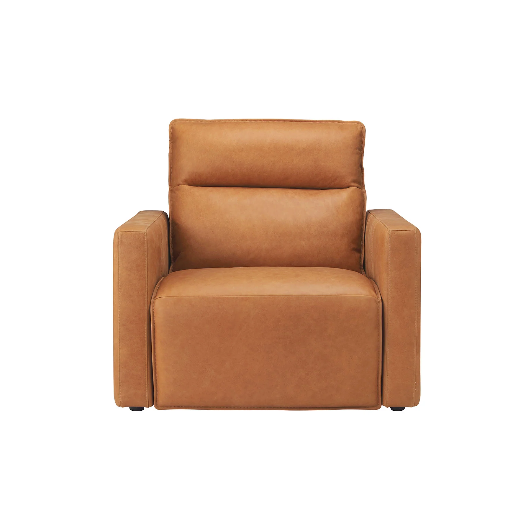 Moorizon Bold Leather Set Brown Power Reclining Genuine Leather Sofa, High-Back Deep-Seat Independent Recliner Set for Living Rooms, Media Rooms, Studies & Loft Spaces detail image 6