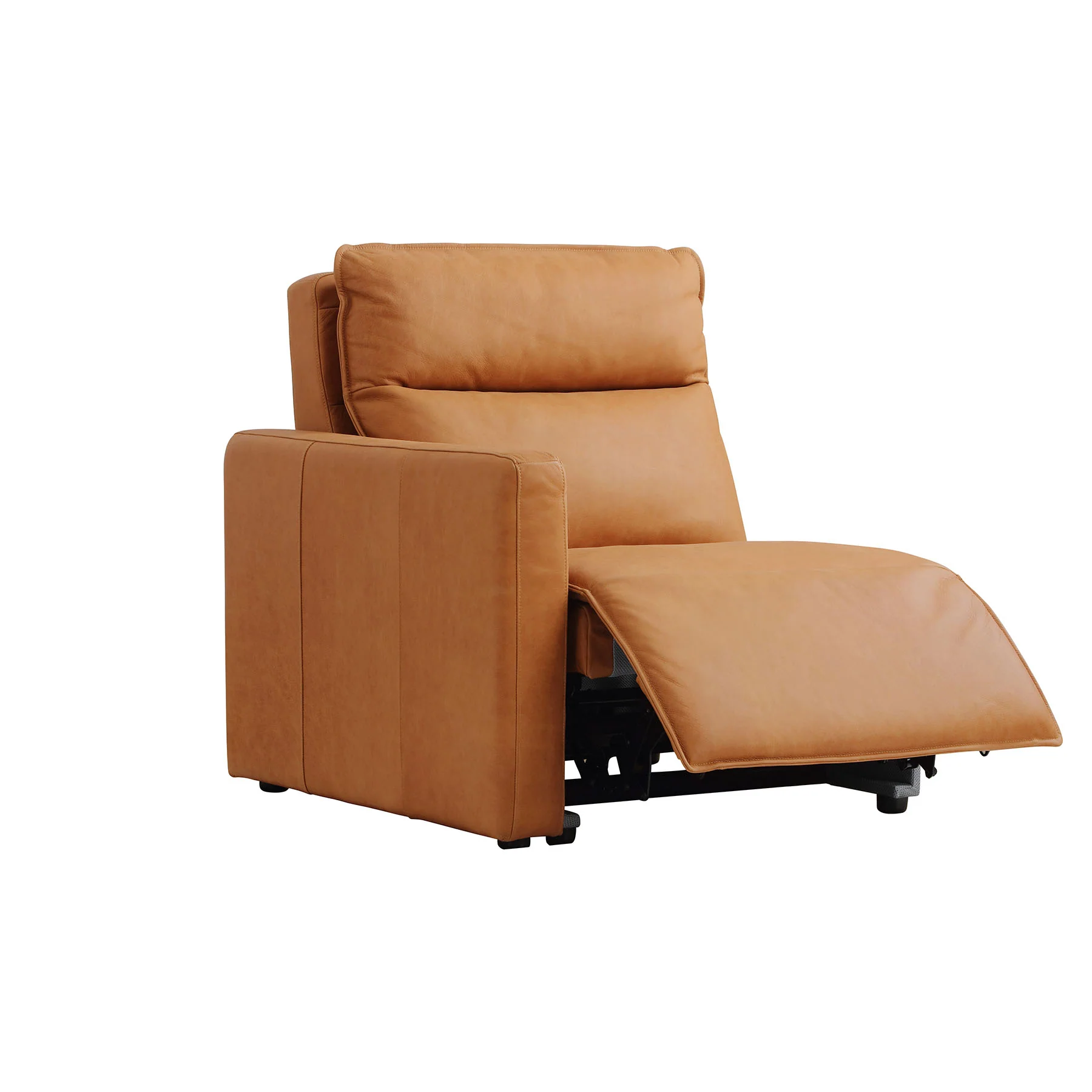Moorizon Bold Leather Set Brown Power Reclining Genuine Leather Sofa, High-Back Deep-Seat Independent Recliner Set for Living Rooms, Media Rooms, Studies & Loft Spaces detail image 11