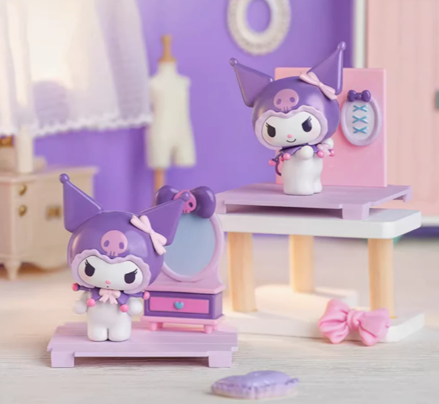 Moetch Box x Sanrio Kuromi "Dressing Up At Home" PVC Blind Box Figure 2.5in 8 Regular + Hidden detail image 6