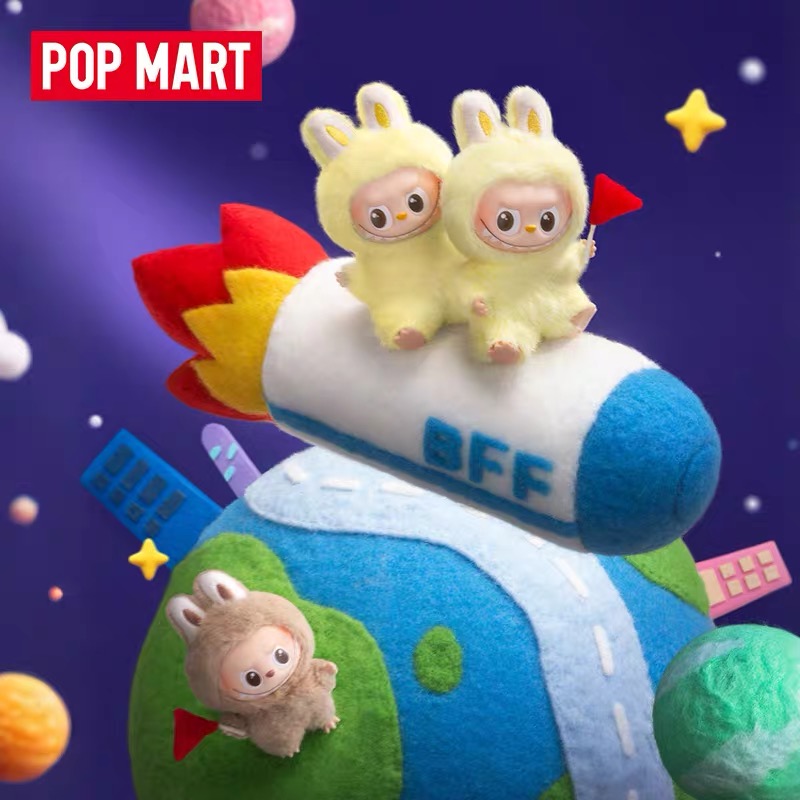 POP MART Labubu Pin for Love Heart Badge Series A-M Letter (AM) Vinyl Plush Keychain Blind Box 10.5cm detail image 7