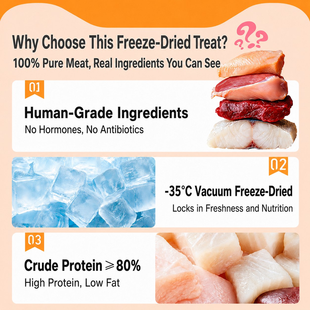 PINK moments Dog and cat treat Freeze-dried
Chicken breast 20g detail image 5