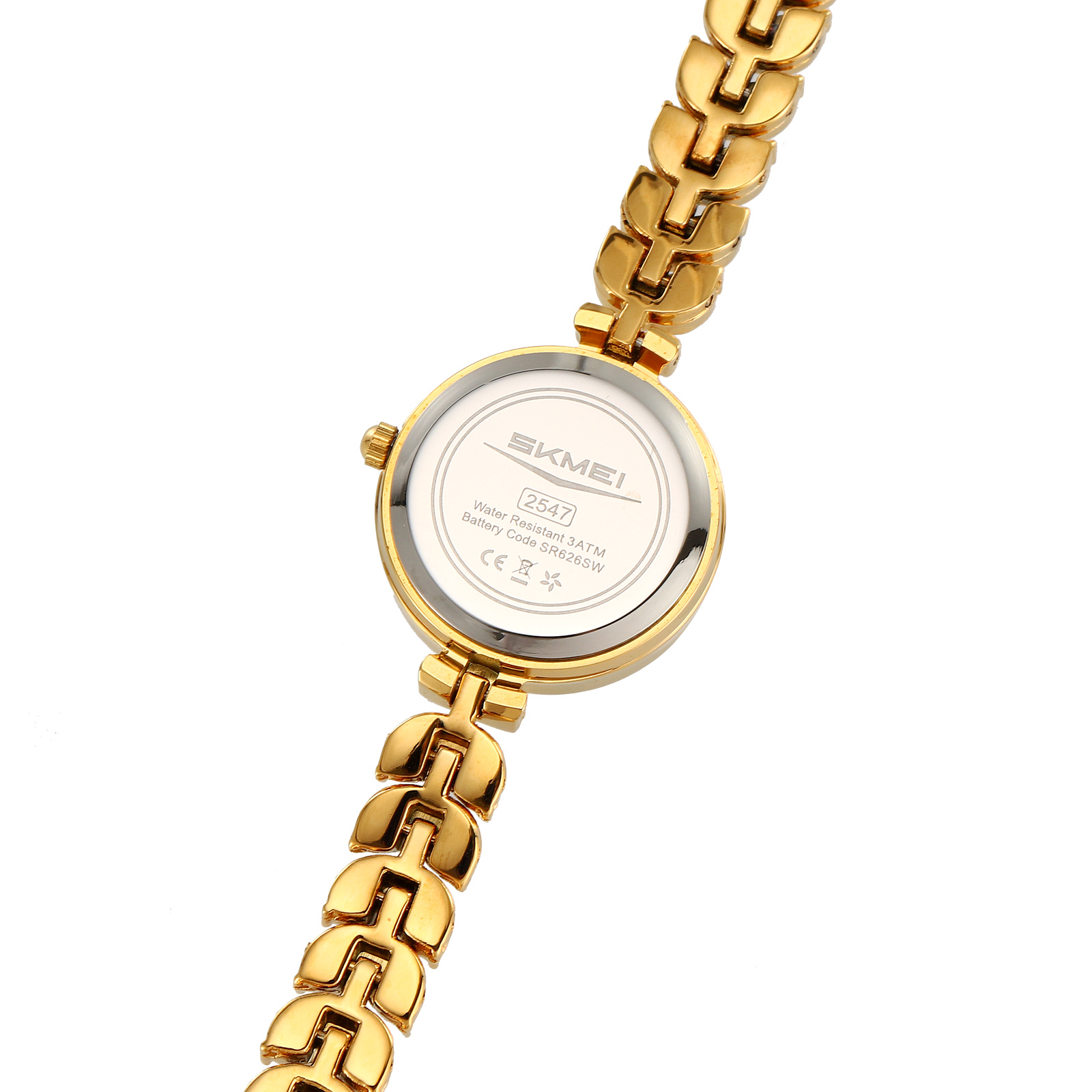 SKMEI 2547 Women's Elegant Quartz Watch — 30M Water Resistant Bracelet Style (Gold / Rose Gold / Silver) detail image 8