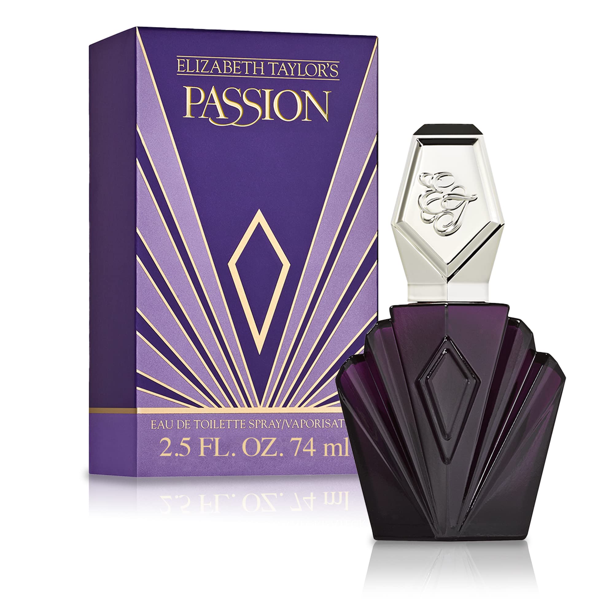 Elizabeth Taylor Passion Eau de Toilette for Women, 2. 5 fl oz - Floral Amber Fragrance detail image 1