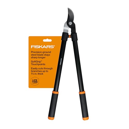 Fiskars 28" Loppers for Tree Trimming, Heavy Duty, Rust-Resistant Sharp Bypass Steel Blade Loppers, Branch Cutter up to 1.5" Diameter Cut Capacity, Shock-Absorbing Handle, Garden Tools detail image 9