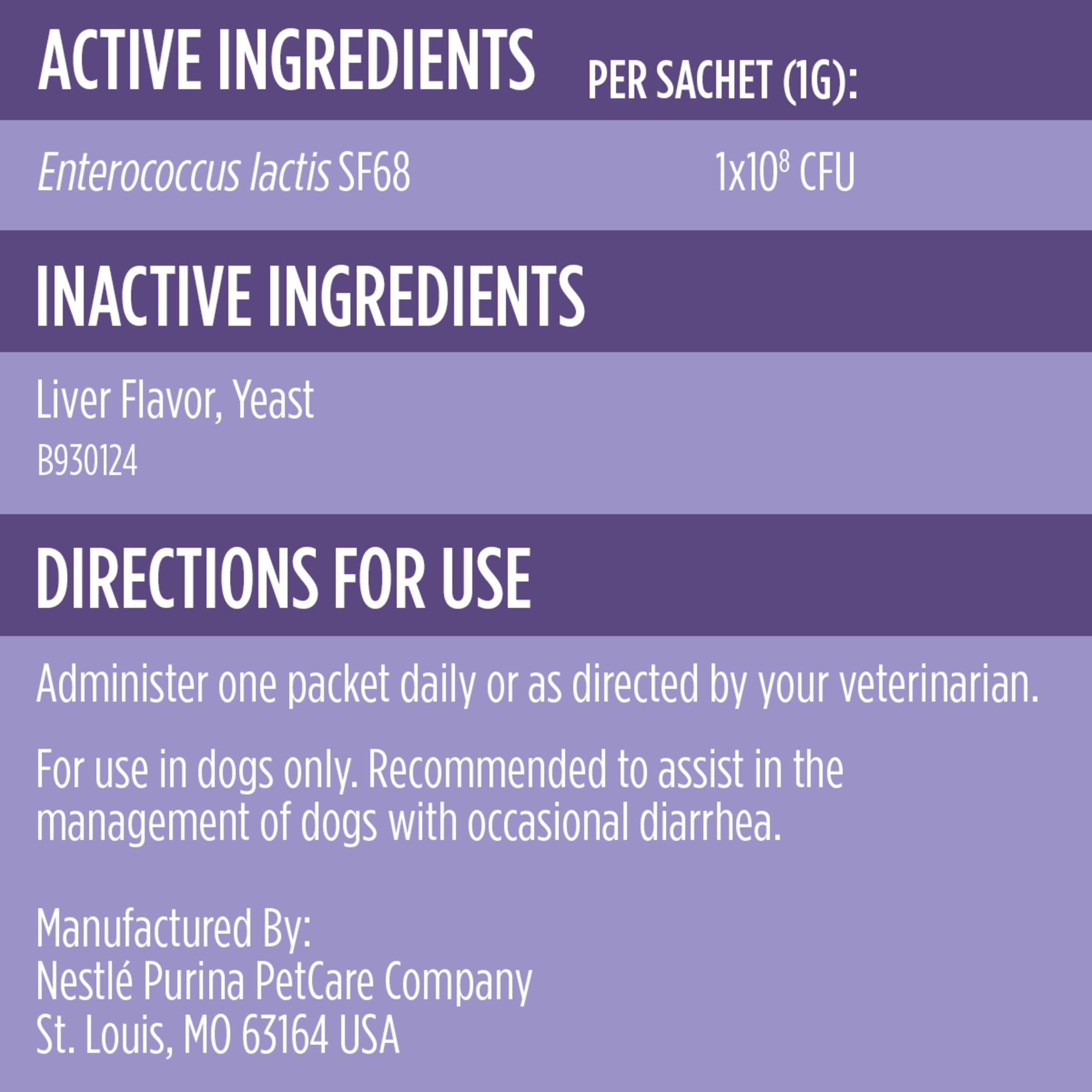 Purina Pro Plan Veterinary Supplements FortiFlora Dog Probiotic Supplement, 30 ct detail image 6