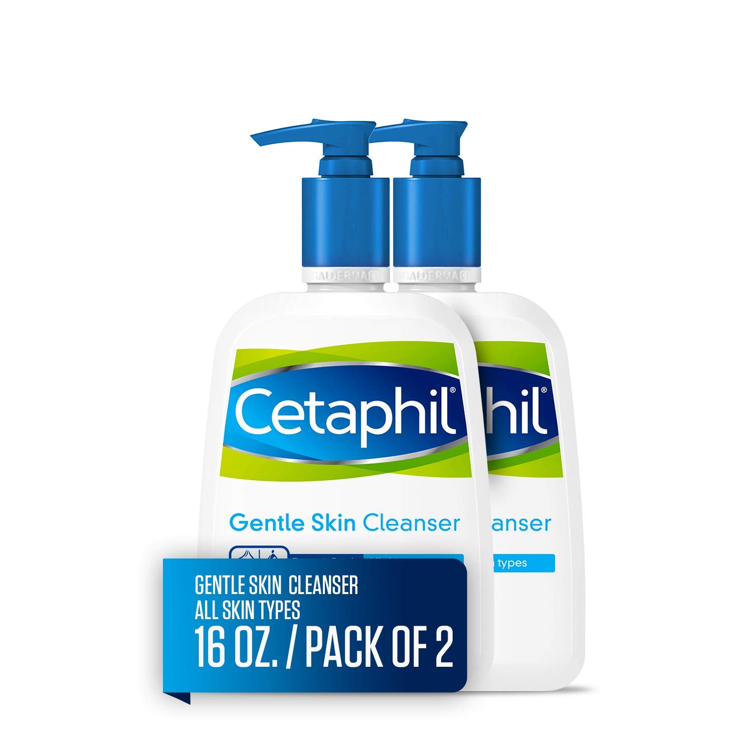Cetaphil Gentle Skin Cleanser, 16 fl oz (Pack of 2) detail image 1