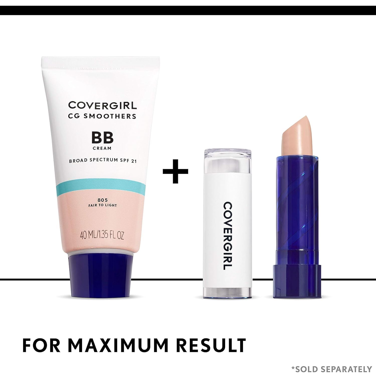 COVERGIRL Smoothers Lightweight BB Cream, 1. 35 oz, Light to Medium (810 Skin Tones) — Hydrating BB Cream with SPF 21 detail image 3