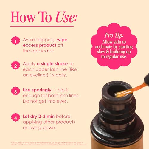 Grande Cosmetics GrandeLASH-MD Lash Enhancing Serum — Peptide & Vitamin Formula for Longer, Thicker, Fuller-Looking Lashes detail image 9