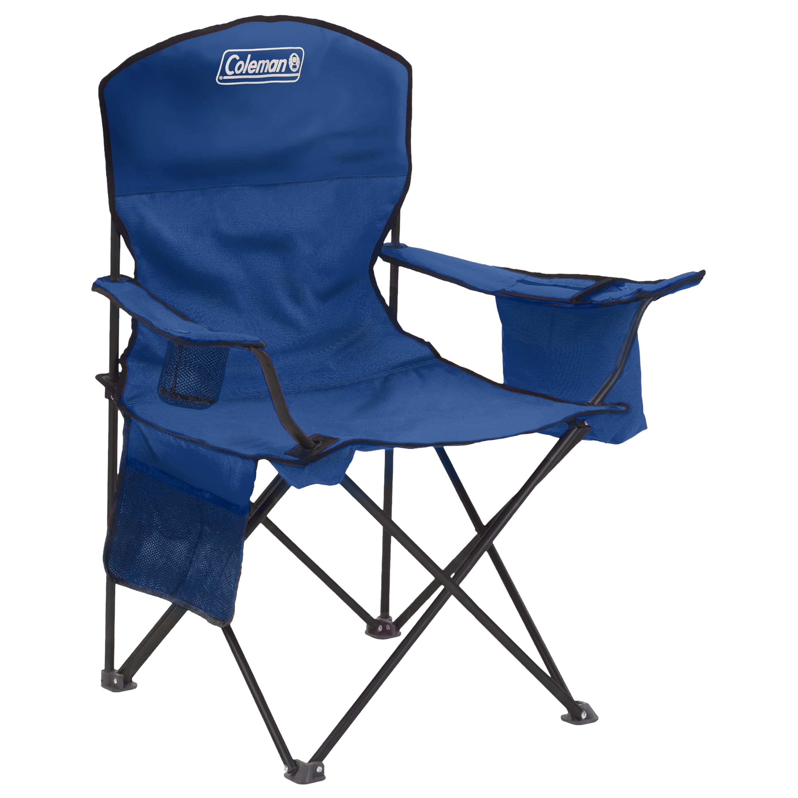 Coleman Portable Camping Chair with 4-Can Cooler, Cushioned Seat & Back, Side Pockets & Cup Holder, Carry Bag Included detail image 1