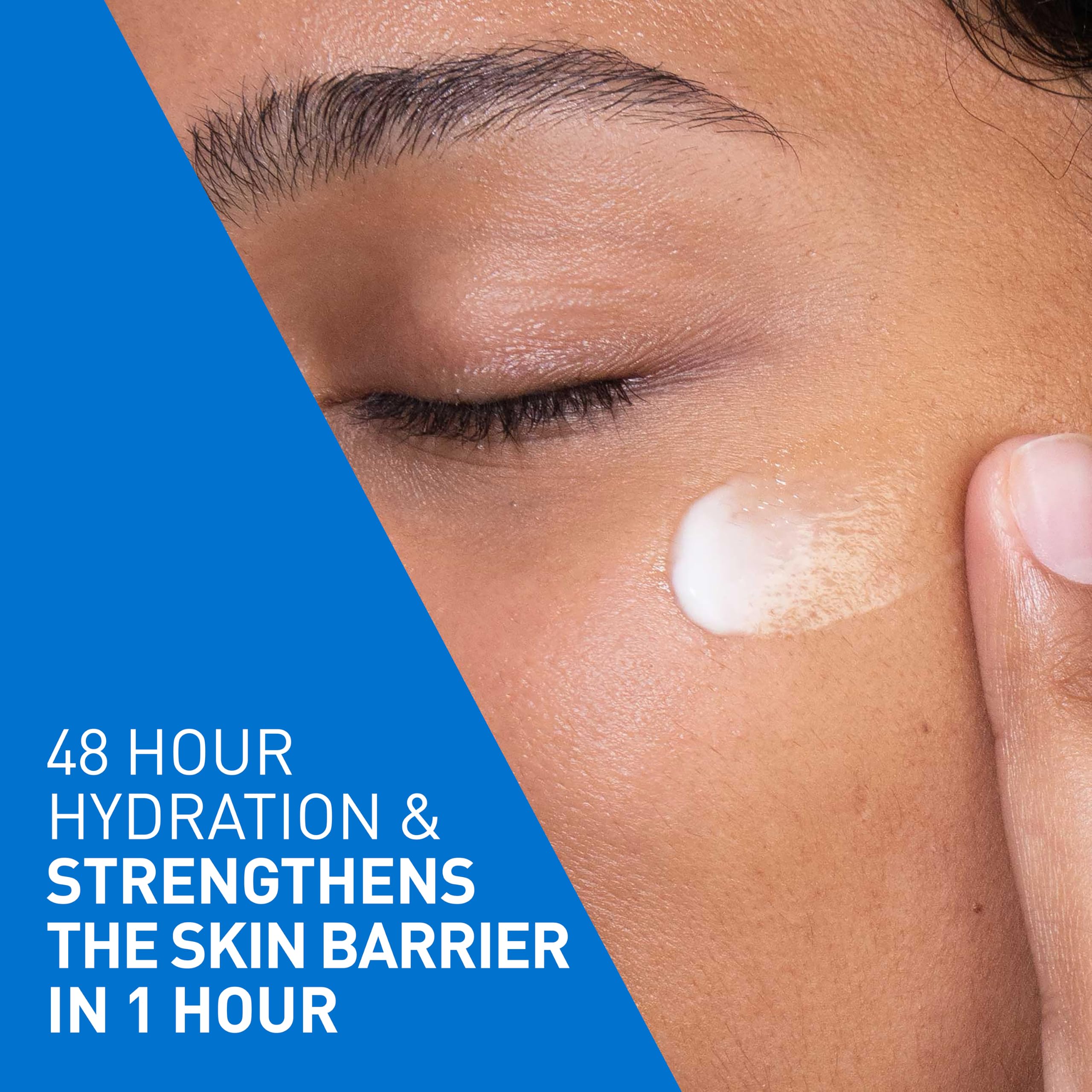 CeraVe PM Facial Moisturizing Lotion, Oil-Free Night Lotion with Hyaluronic Acid & Niacinamide, 3 oz detail image 3