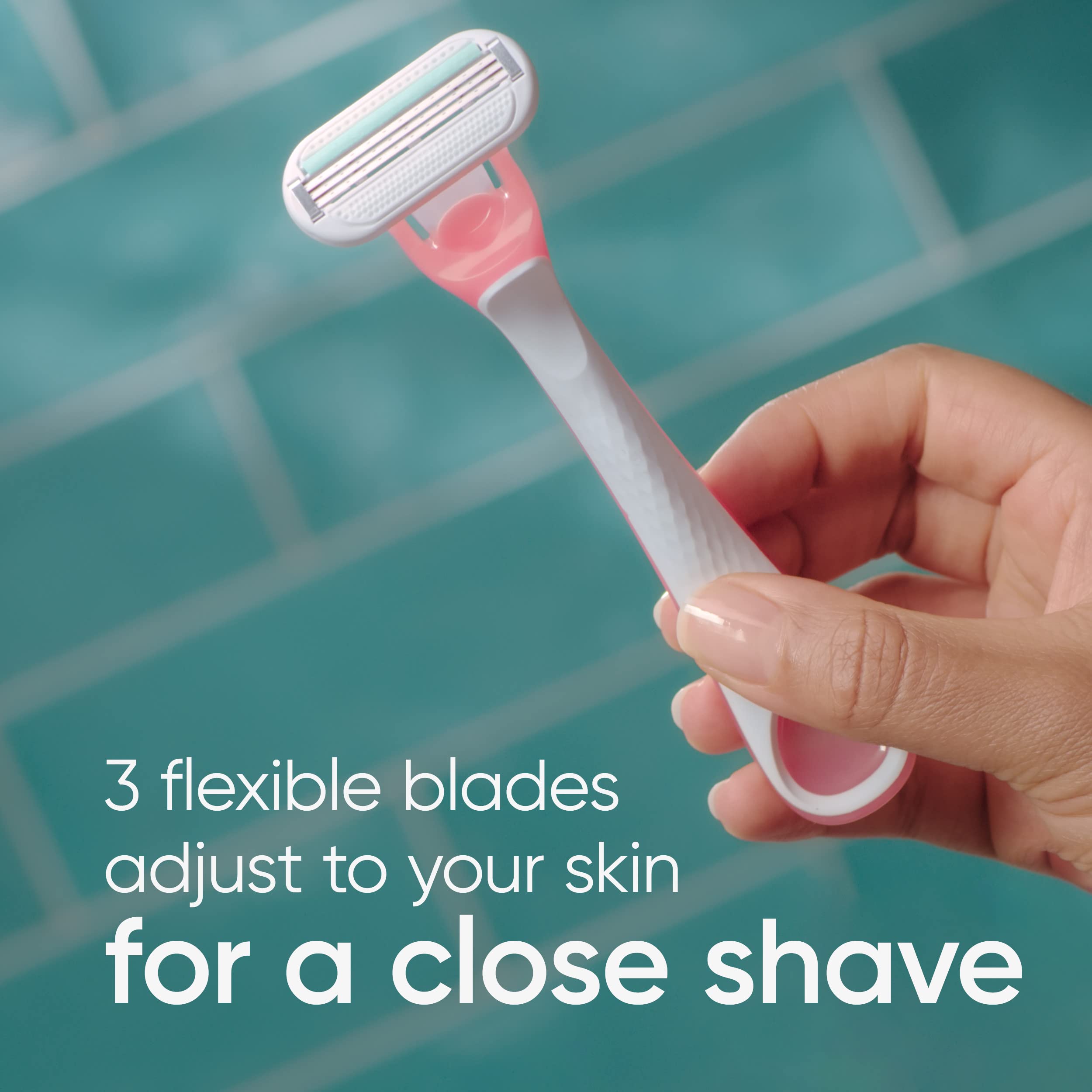 Gillette Venus Sensitive Women's Disposable Razors - Pack of 3 detail image 3