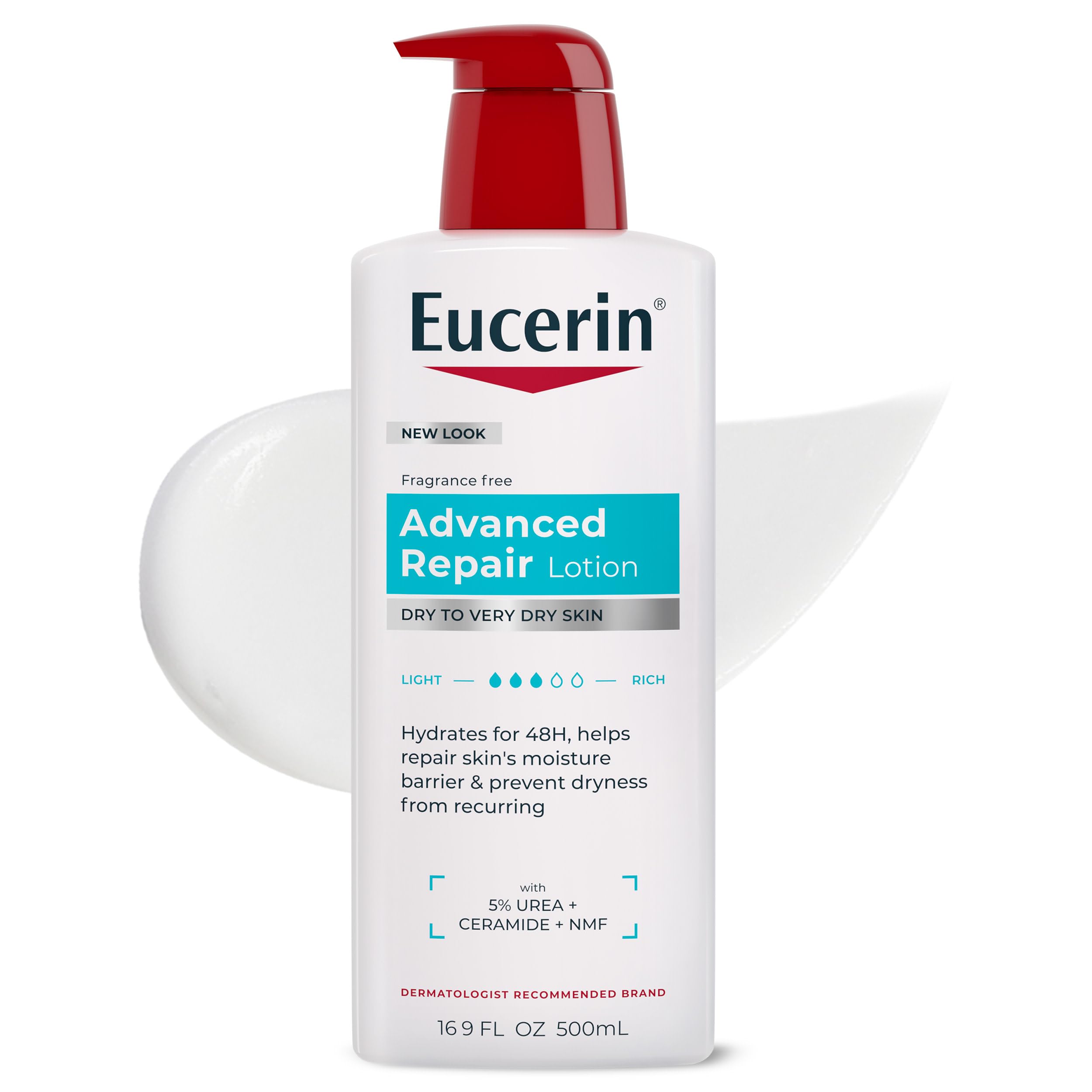 Eucerin Advanced Repair Lotion, Urea Enriched, 16. 9 FL OZ detail image 1