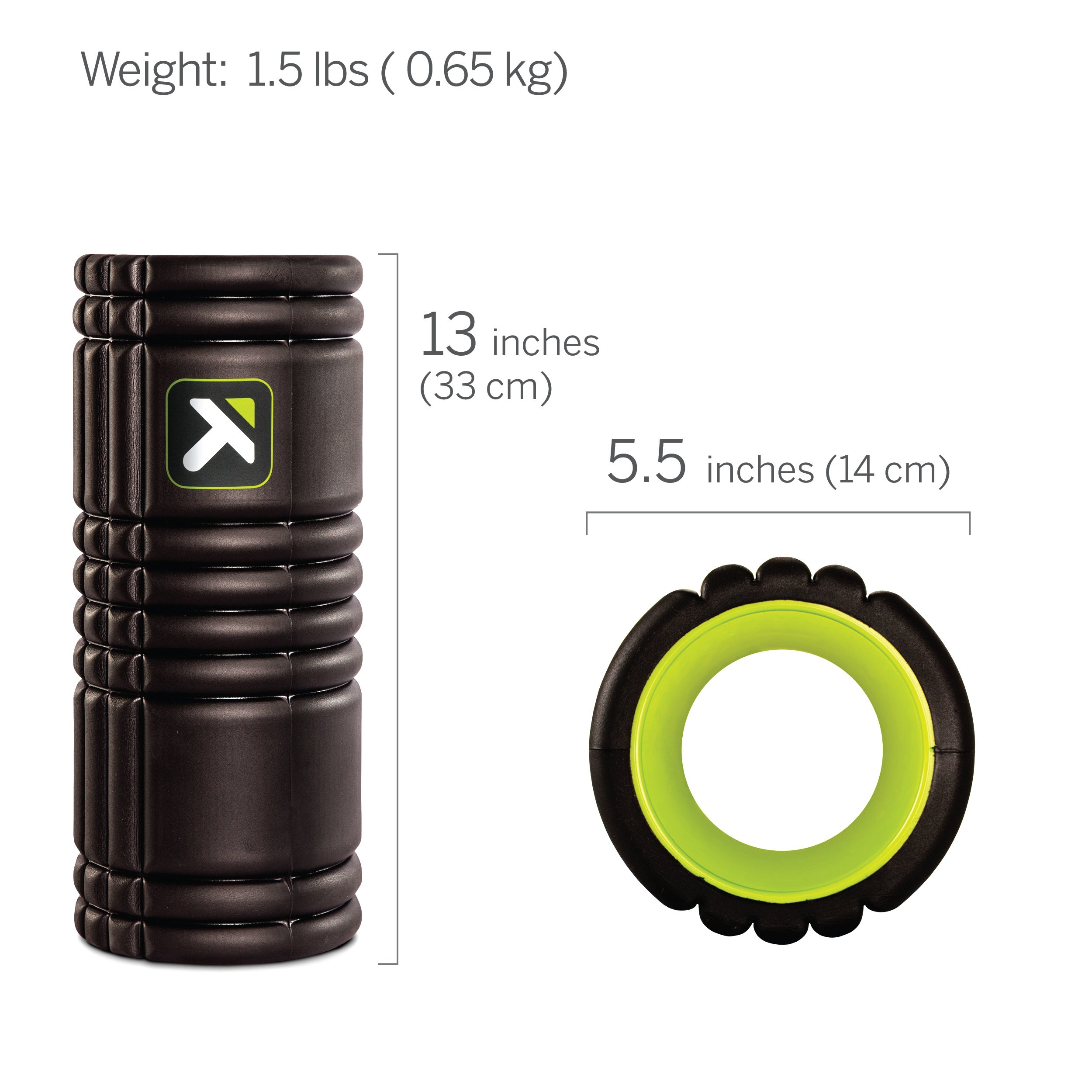TriggerPoint Grid 1. 0 Foam Roller - 13" Multi-Density Massage Roller for Deep Tissue & Muscle Recovery detail image 2