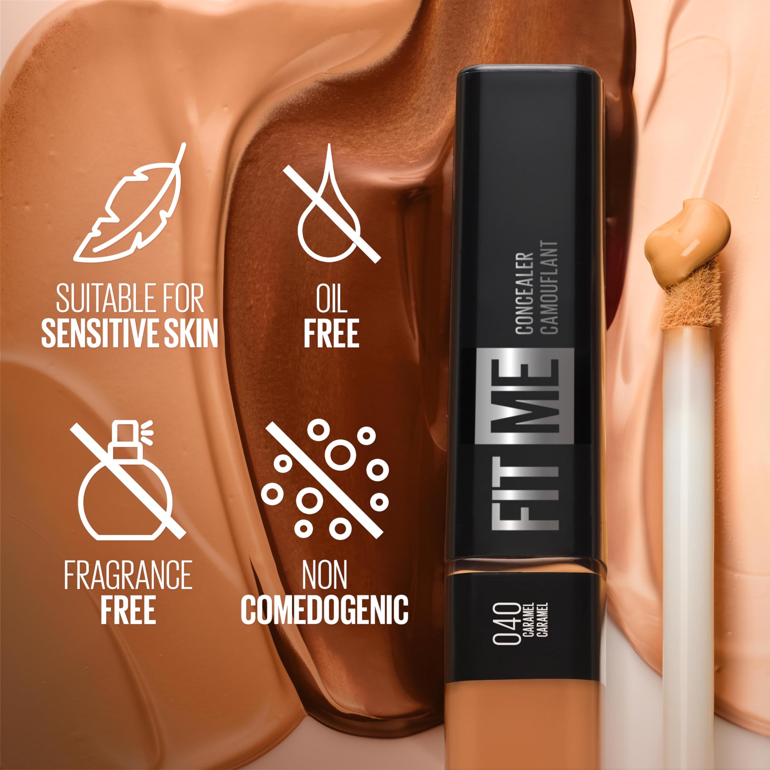 Maybelline New York Fit Me Liquid Concealer Makeup, Natural Coverage, Lightweight, Conceals, Covers Oil-Free, Fair, 1 Count (Packaging May Vary) detail image 8