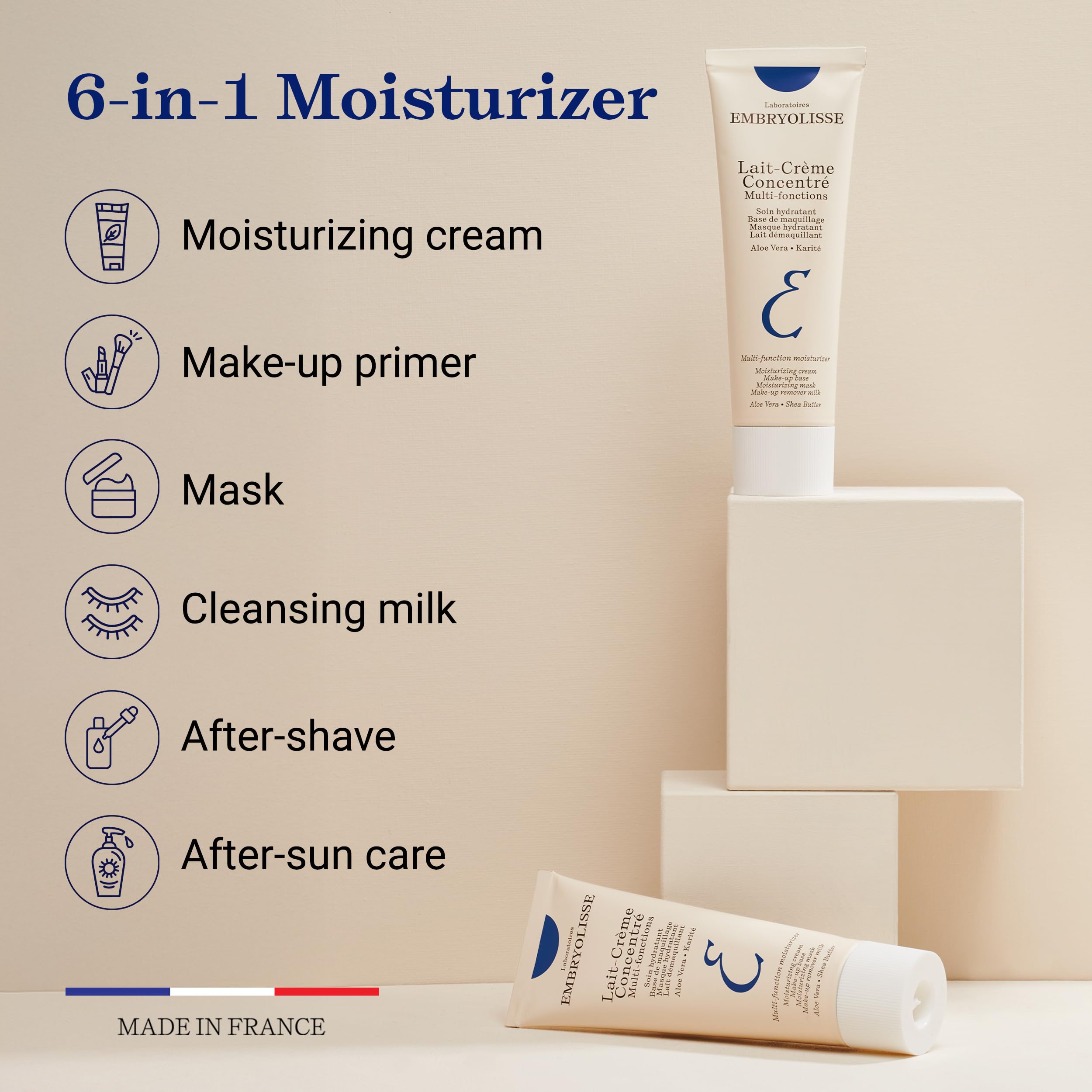 Embryolisse Lait-Crème Concentré Face Moisturizer & Makeup Primer – French Nourishing Cream with Shea Butter & Aloe Vera detail image 3