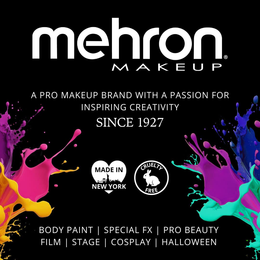 Mehron Makeup Paradise AQ - BLACK, Water-Activated Face & Body Paint detail image 7