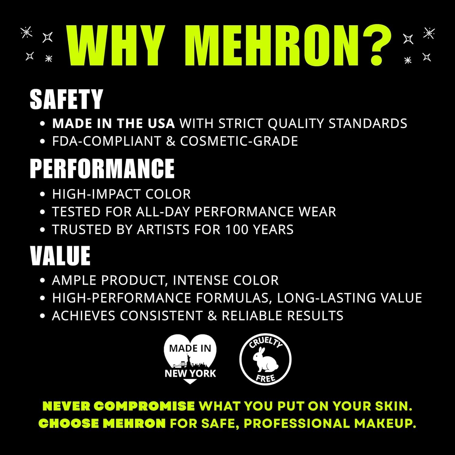Mehron Makeup Paradise AQ - BLACK, Water-Activated Face & Body Paint detail image 2