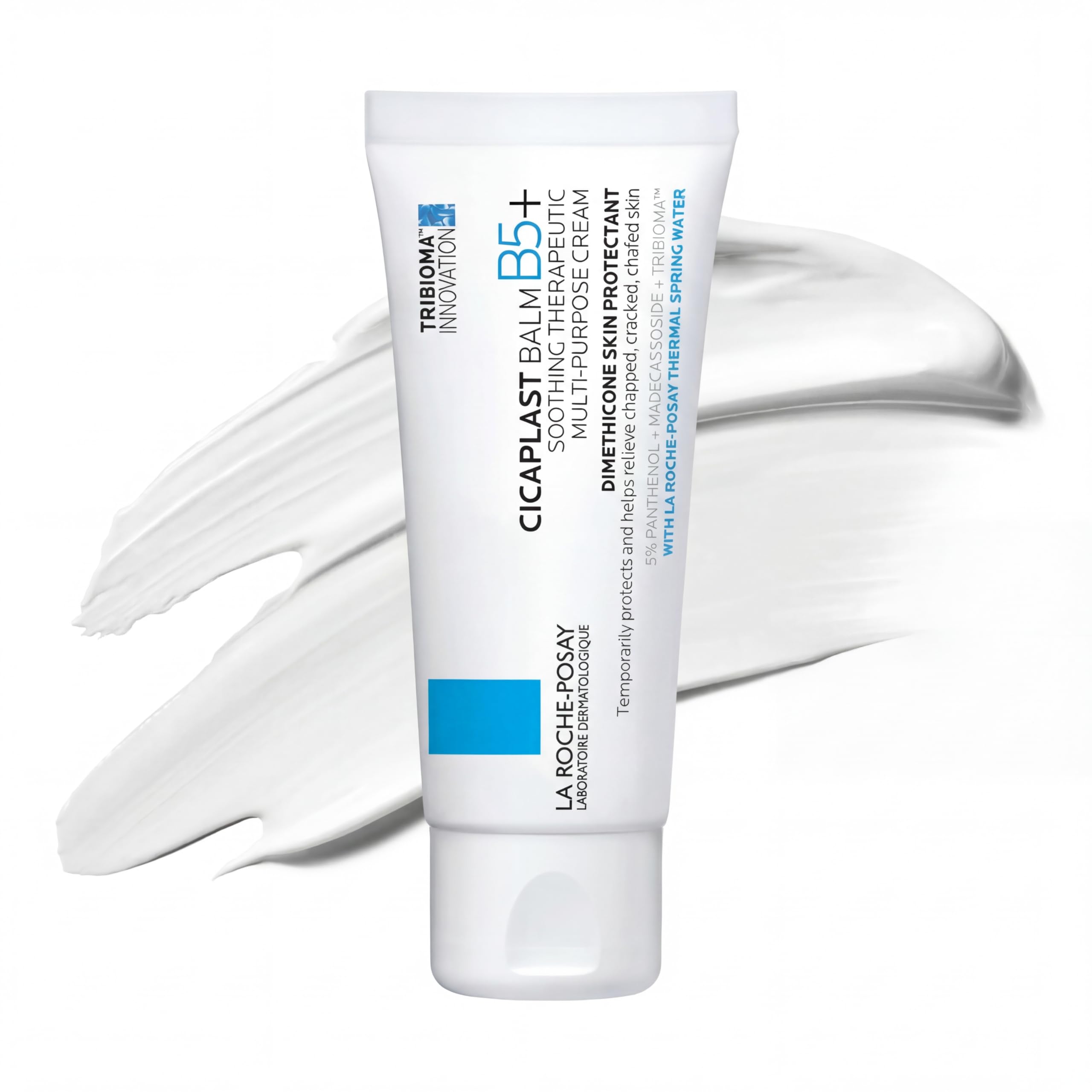 La Roche-Posay Cicaplast Balm B5 Skin Barrier Repair Cream with Centella Asiatica, Shea Butter & Panthenol | Multi-Purpose Healing Ointment for Dry, Irritated Skin | Face, Body & Hand Balm, Baby Safe detail image 1