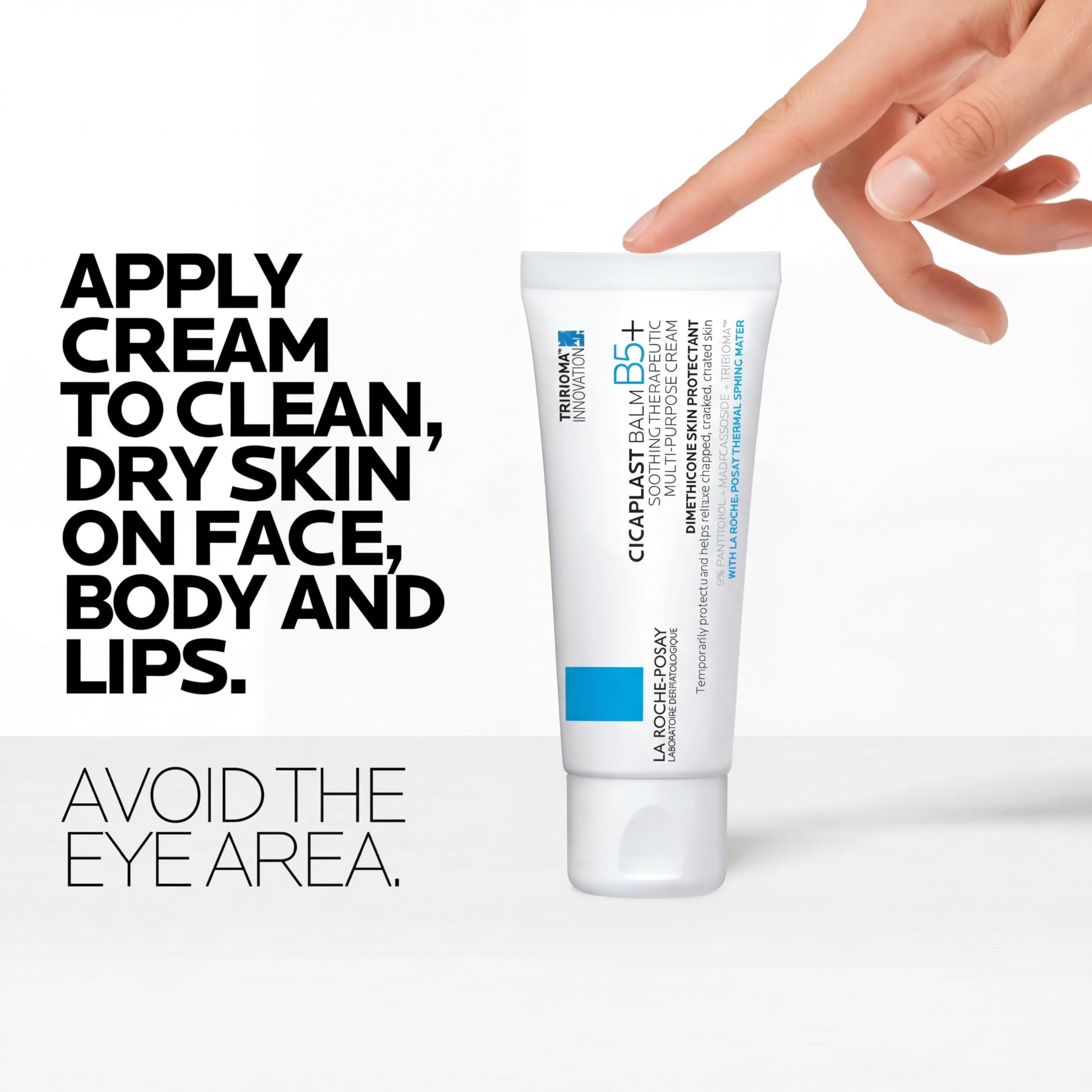 La Roche-Posay Cicaplast Balm B5 Skin Barrier Repair Cream with Centella Asiatica, Shea Butter & Panthenol | Multi-Purpose Healing Ointment for Dry, Irritated Skin | Face, Body & Hand Balm, Baby Safe detail image 9