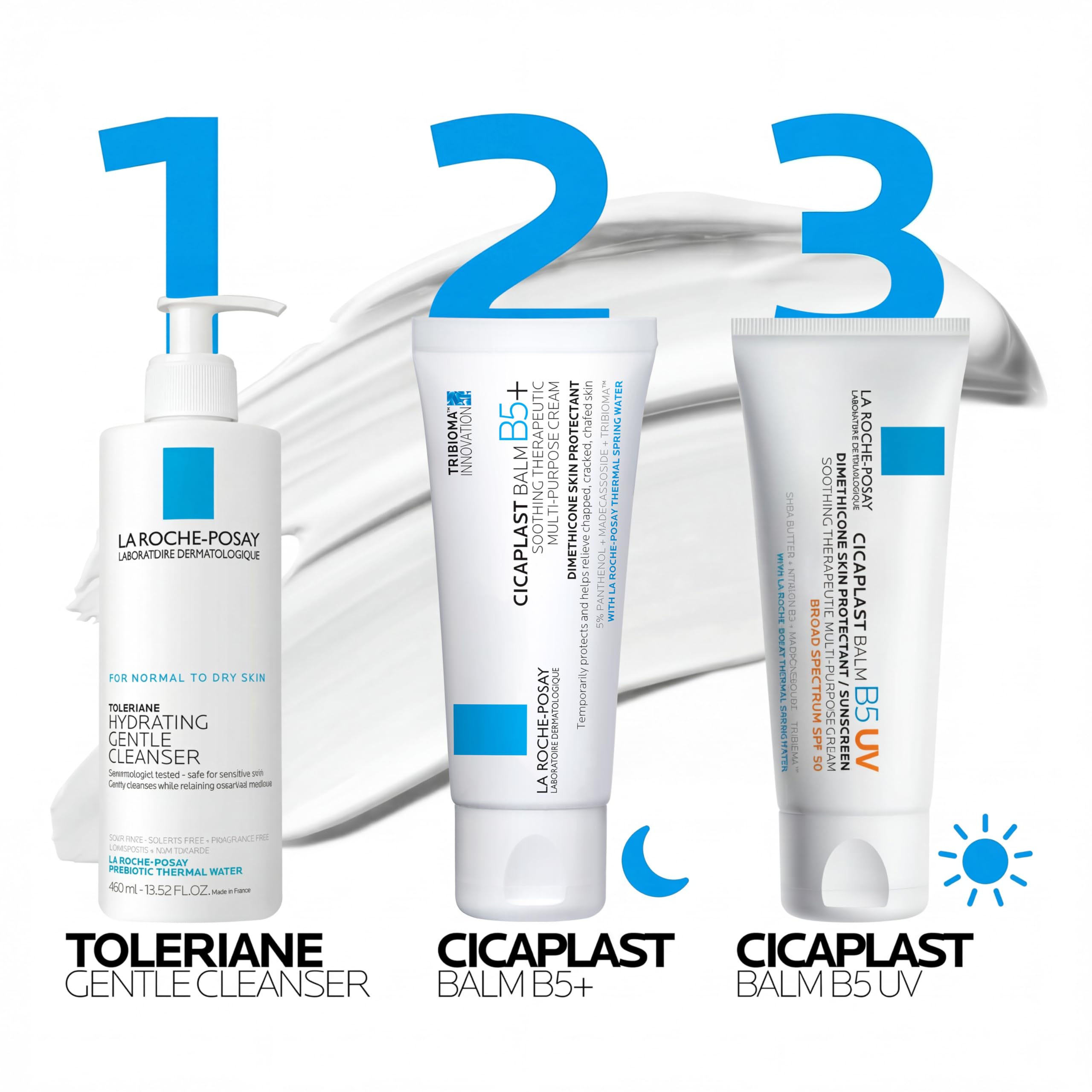 La Roche-Posay Cicaplast Balm B5 Skin Barrier Repair Cream with Centella Asiatica, Shea Butter & Panthenol | Multi-Purpose Healing Ointment for Dry, Irritated Skin | Face, Body & Hand Balm, Baby Safe detail image 7