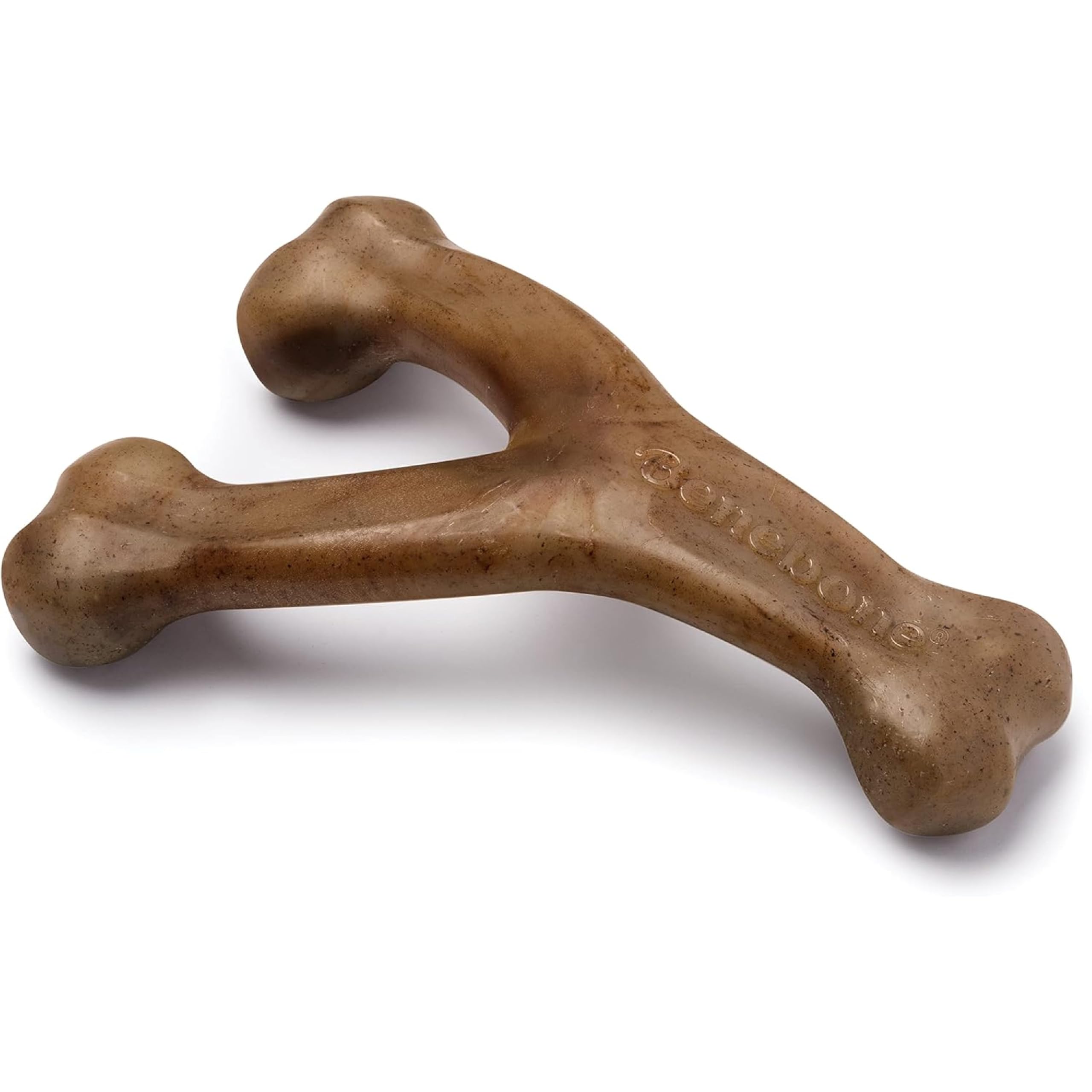 Benebone Wishbone Durable Dog Chew Toy for Aggressive Chewers, Real Bacon Flavor, Made in USA, Medium detail image 1