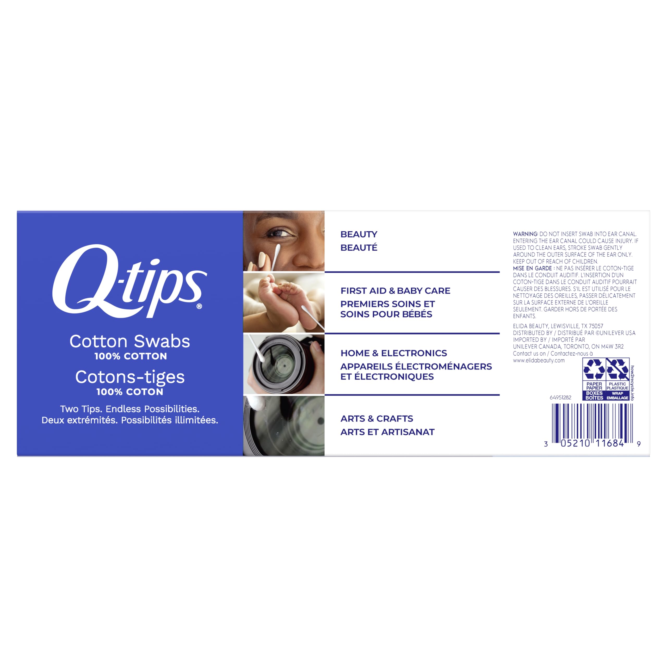 Q-tips Cotton Swabs, 500 Count (Pack of 2) detail image 2