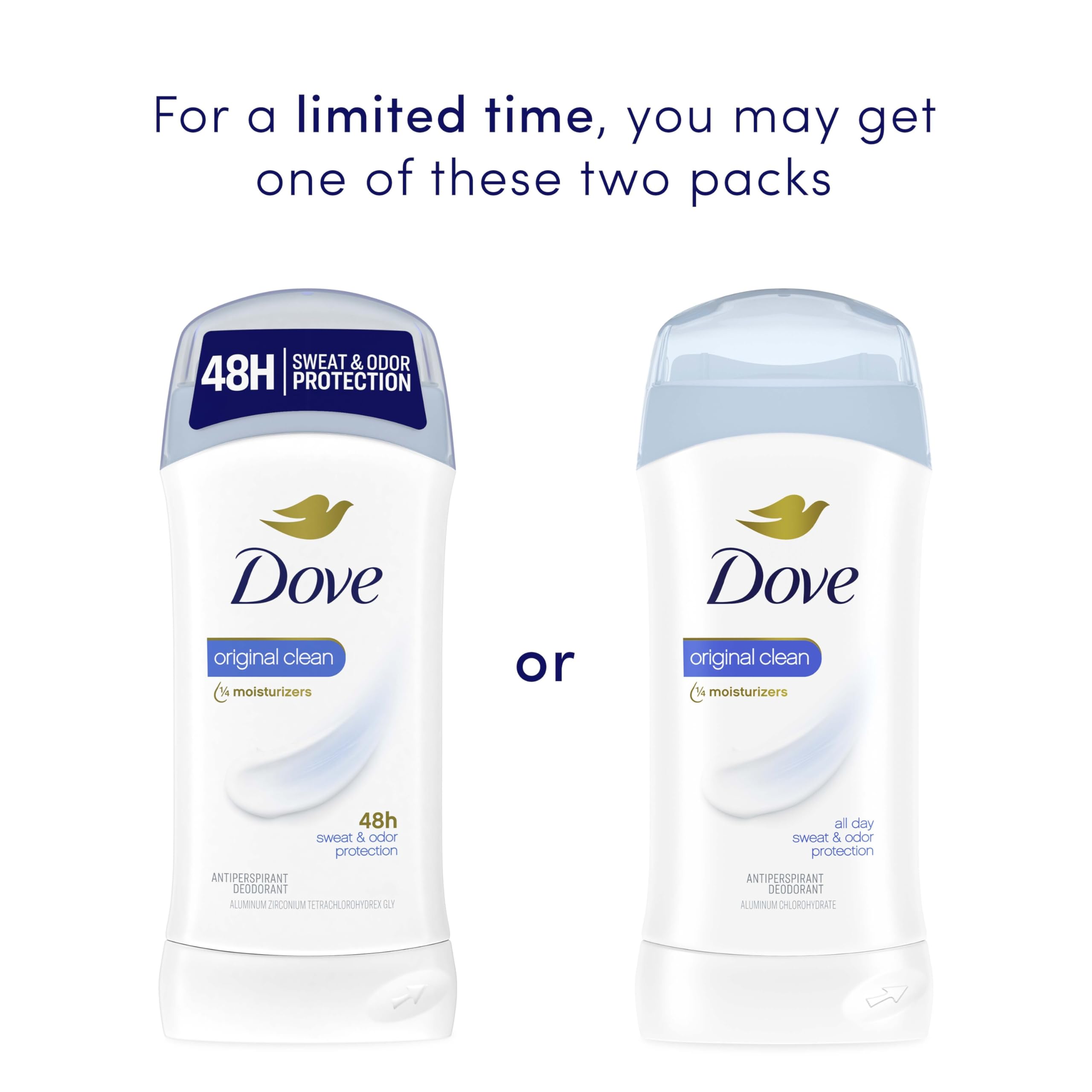Dove Barra Antitranspirante Sólida Invisible Fresh Original para Mujer, Paquete de 2 (cada una 2. 6 oz) detail image 3